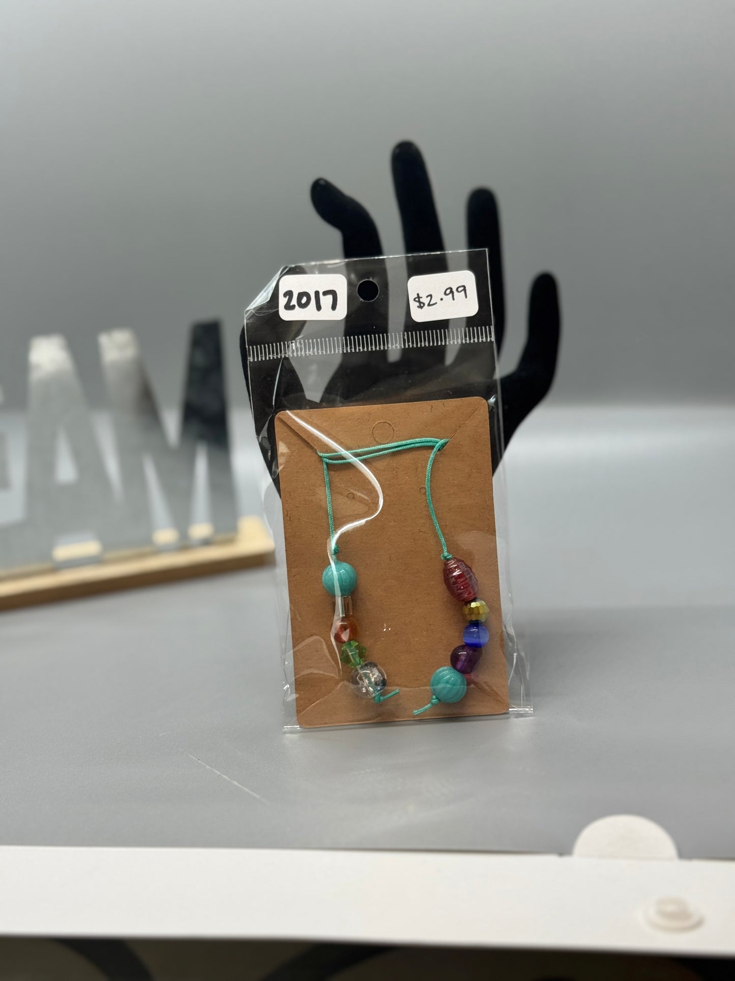 Large Handmade Beaded Bookmark – Unique Reader Gift # 2017