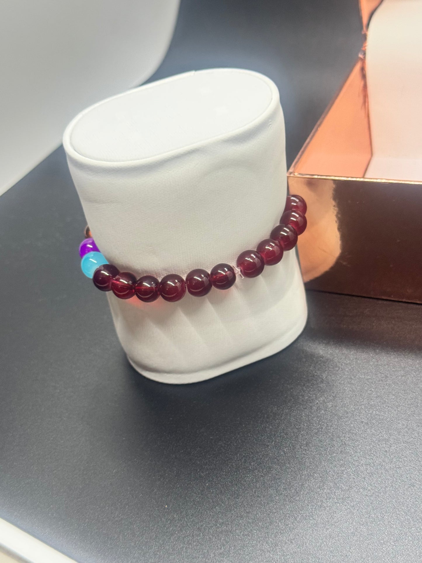 Acrylic & Glass Bead Bracelet #290