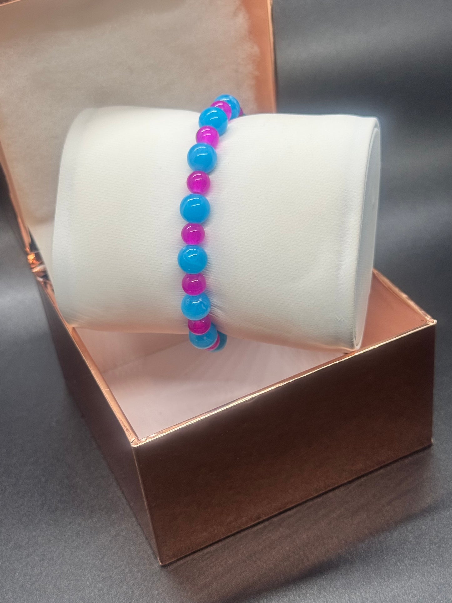 Acrylic & Glass Bead Bracelet #321