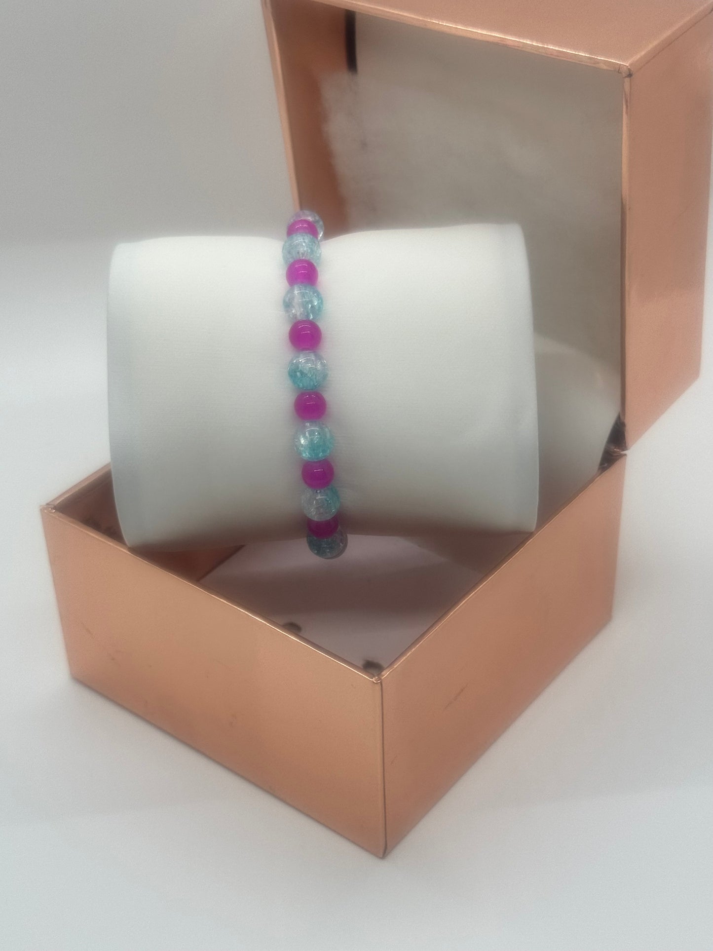 Acrylic & Glass Bracelet #6