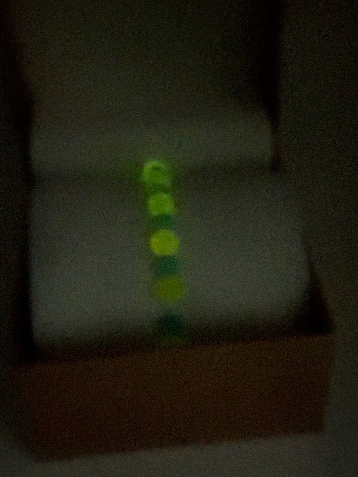 Glow in the Dark Acrylic & Glass Bracelet #79