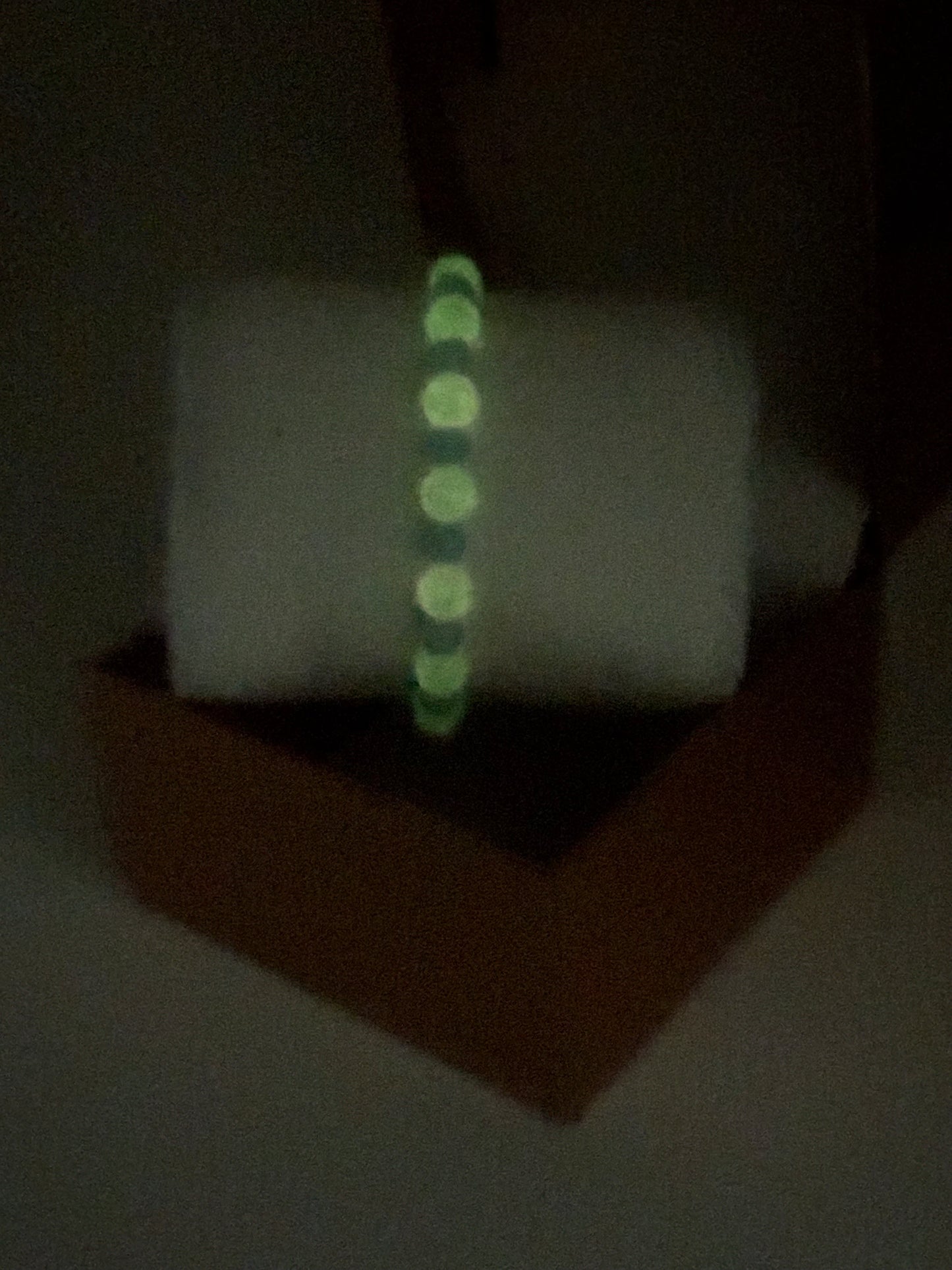 Glow in the Dark Acrylic & Glass Bracelet #84