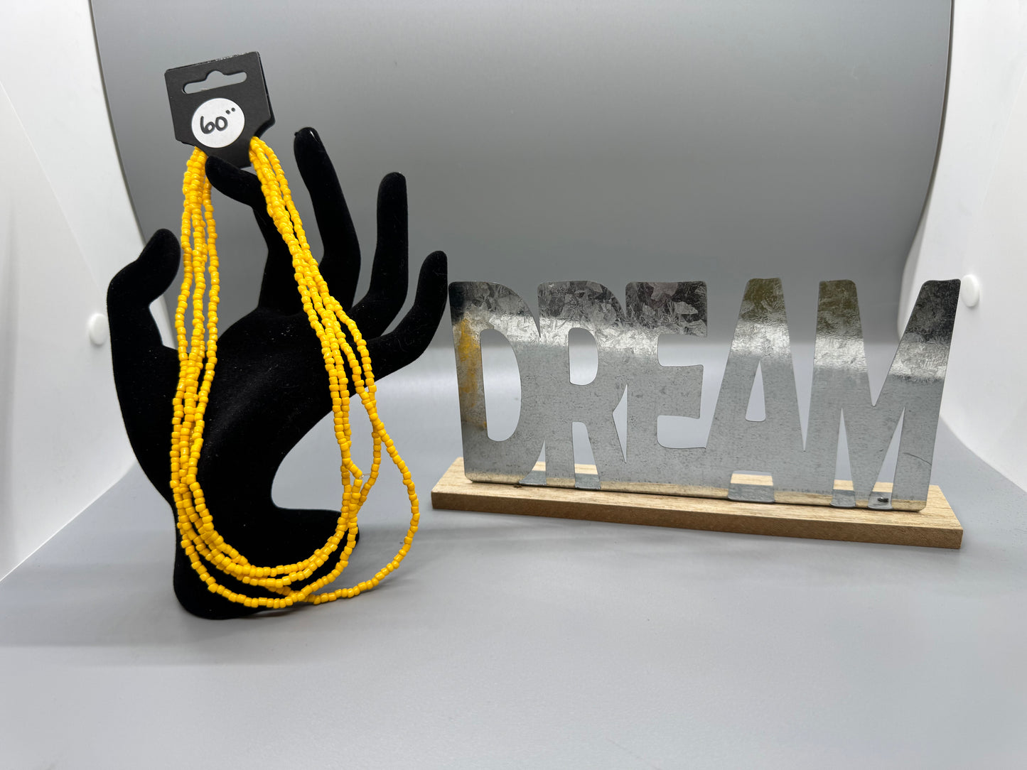 Handmade 60" Yellow Waist Beads – Stylish & Comfy