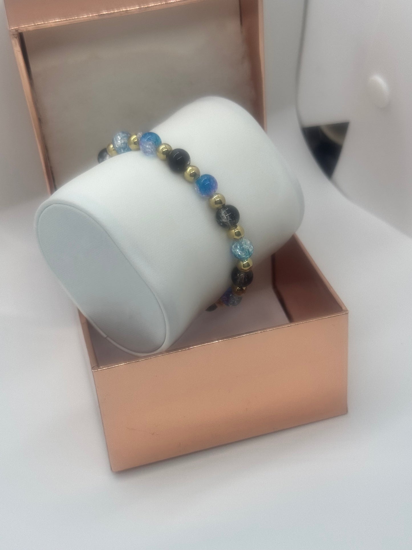 Acrylic & Glass Bracelet #149