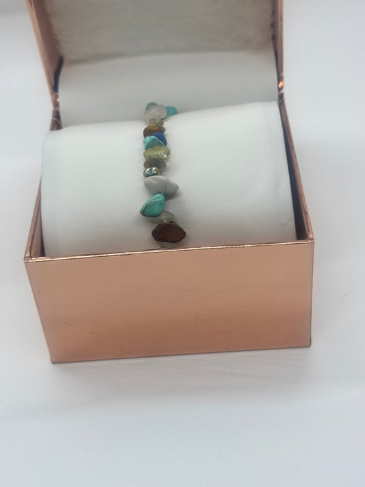 Crystal Bracelet #21 – Healing Stones Mix & Unique Design