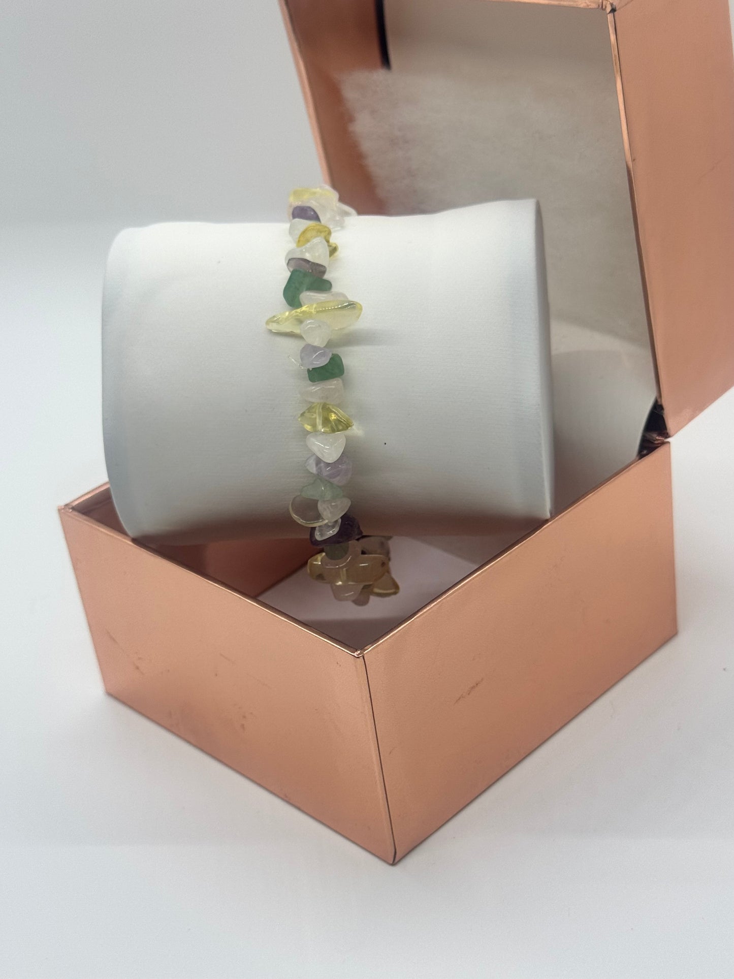 Crystal Bracelet #9 – Amethyst, Quartz, Citrine & Aventurine