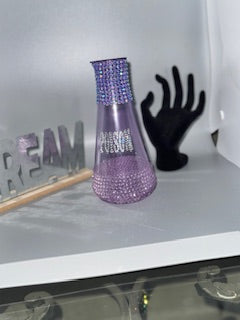 Handmade Rhinestoned Poison Bottle – Glow Halloween Decor # 1903