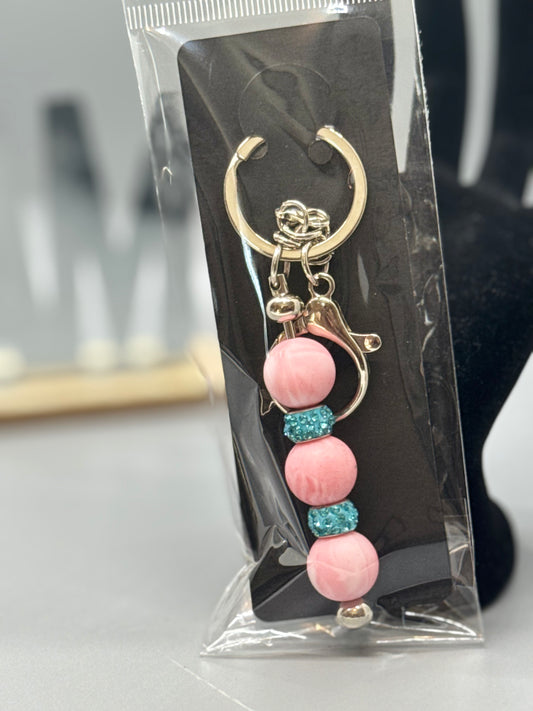 Handmade Beaded Keychain – Unique Colorful Accessory # 2101