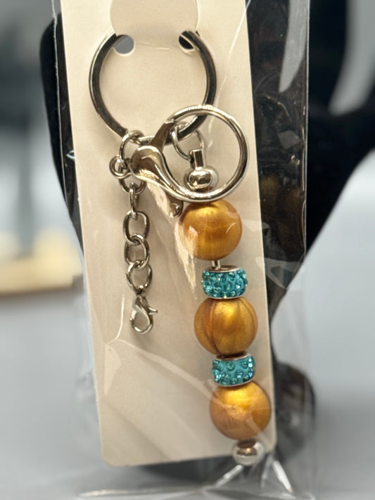 Handmade Beaded Keychain – Unique Colorful Accessory # 2106