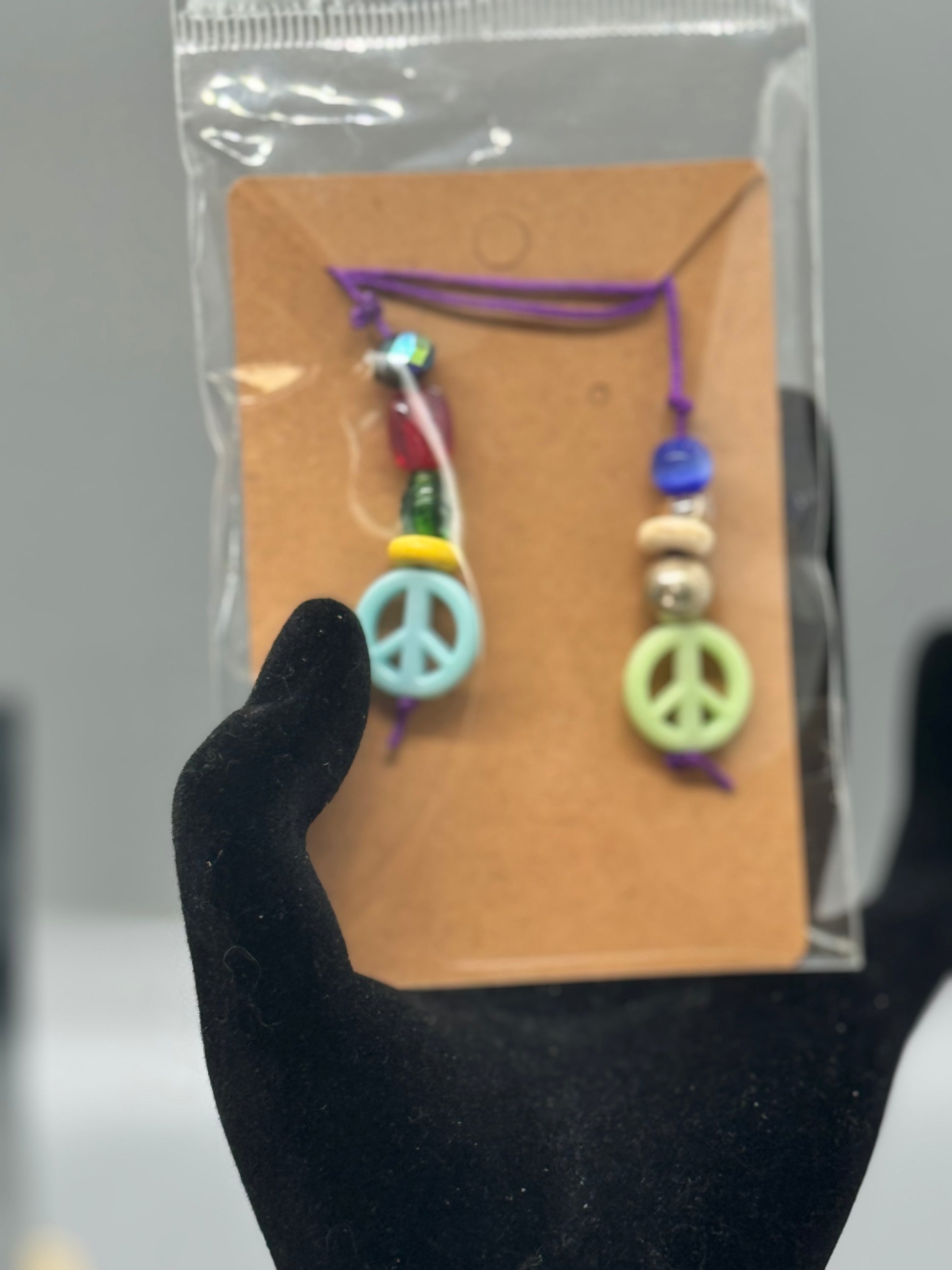Small Handmade Beaded Bookmark – Cute Book Accessory # 2306