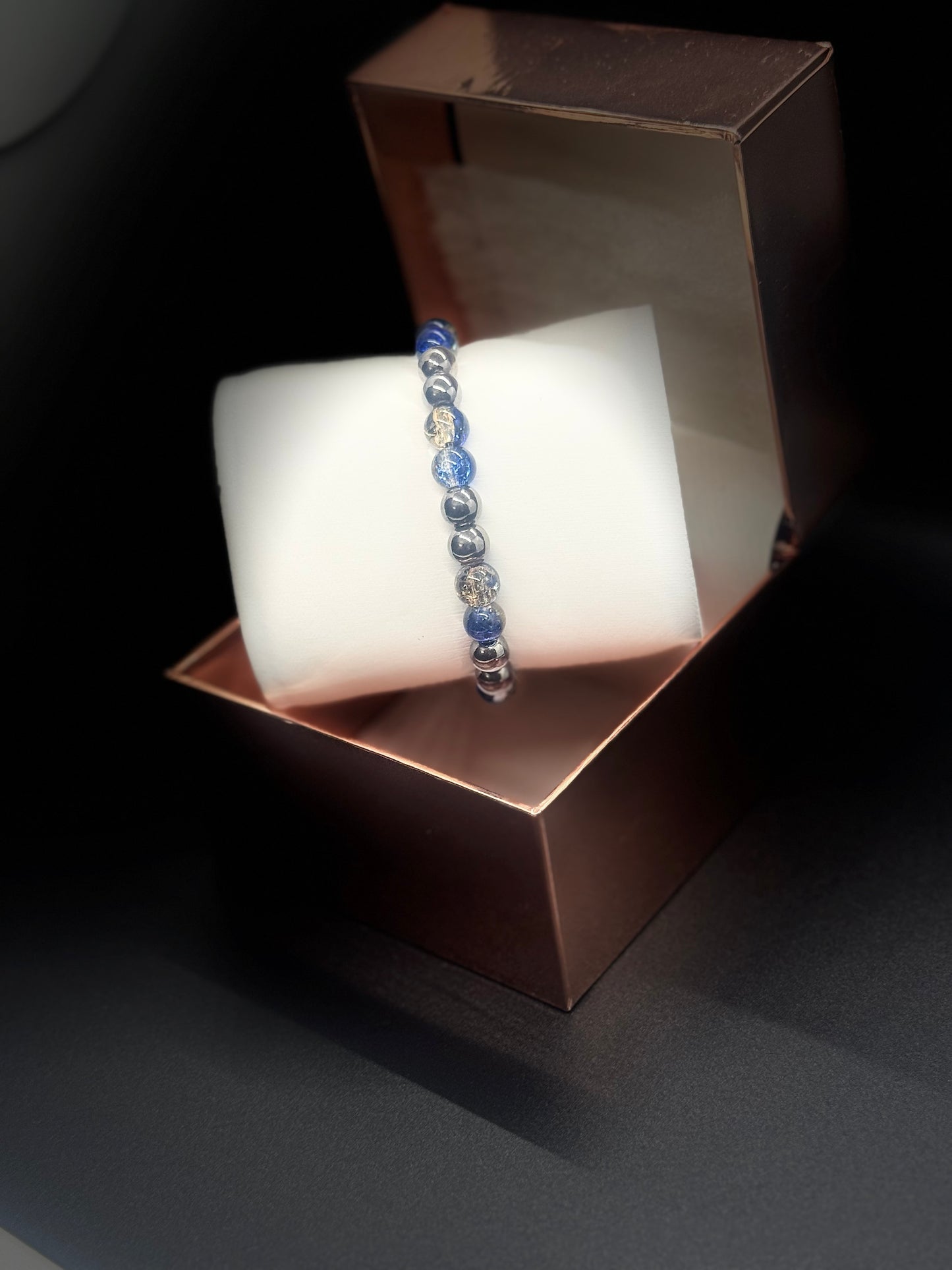 Glass & Metal Bead Bracelet #263