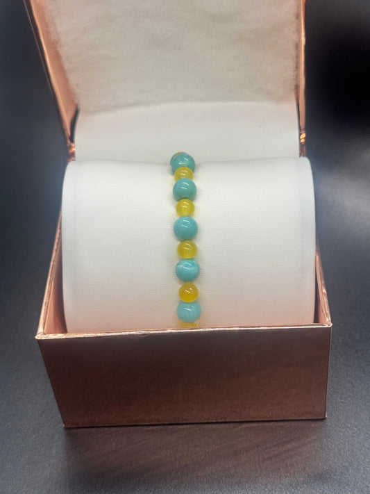Glass & Acrylic Bead Bracelet #269