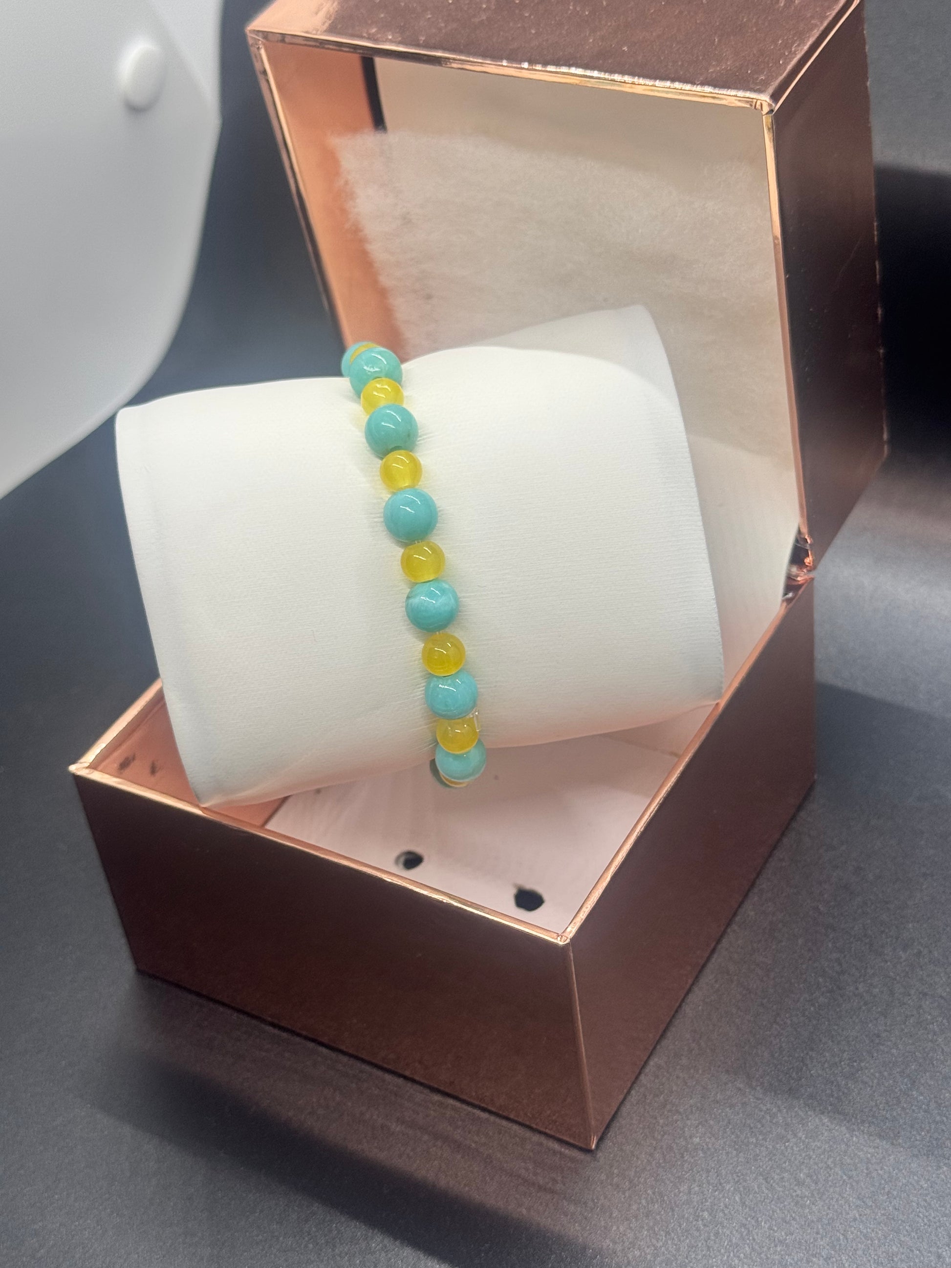 Glass & Acrylic Bead Bracelet #269