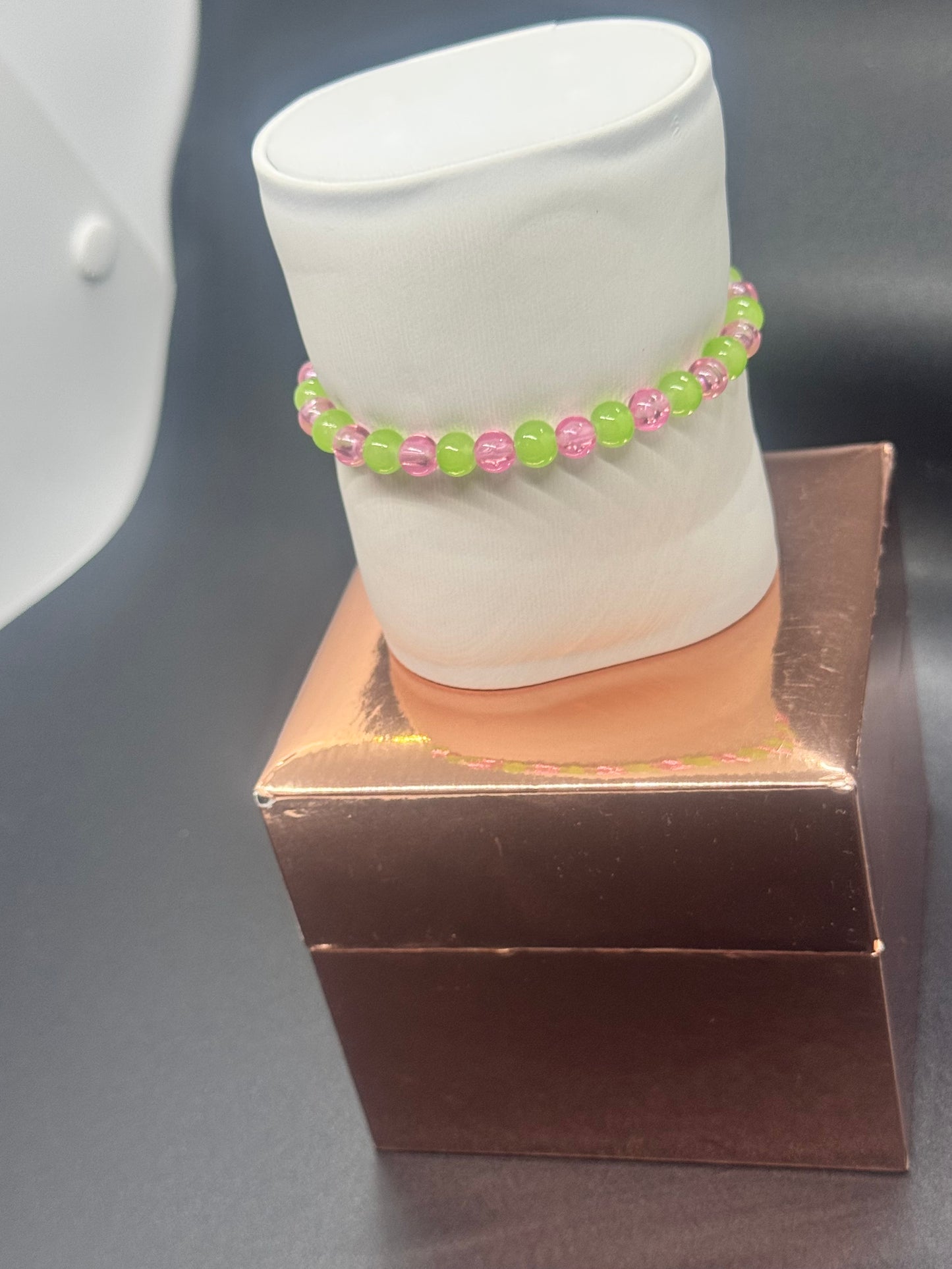 Acrylic & Glass Bead Bracelet #282