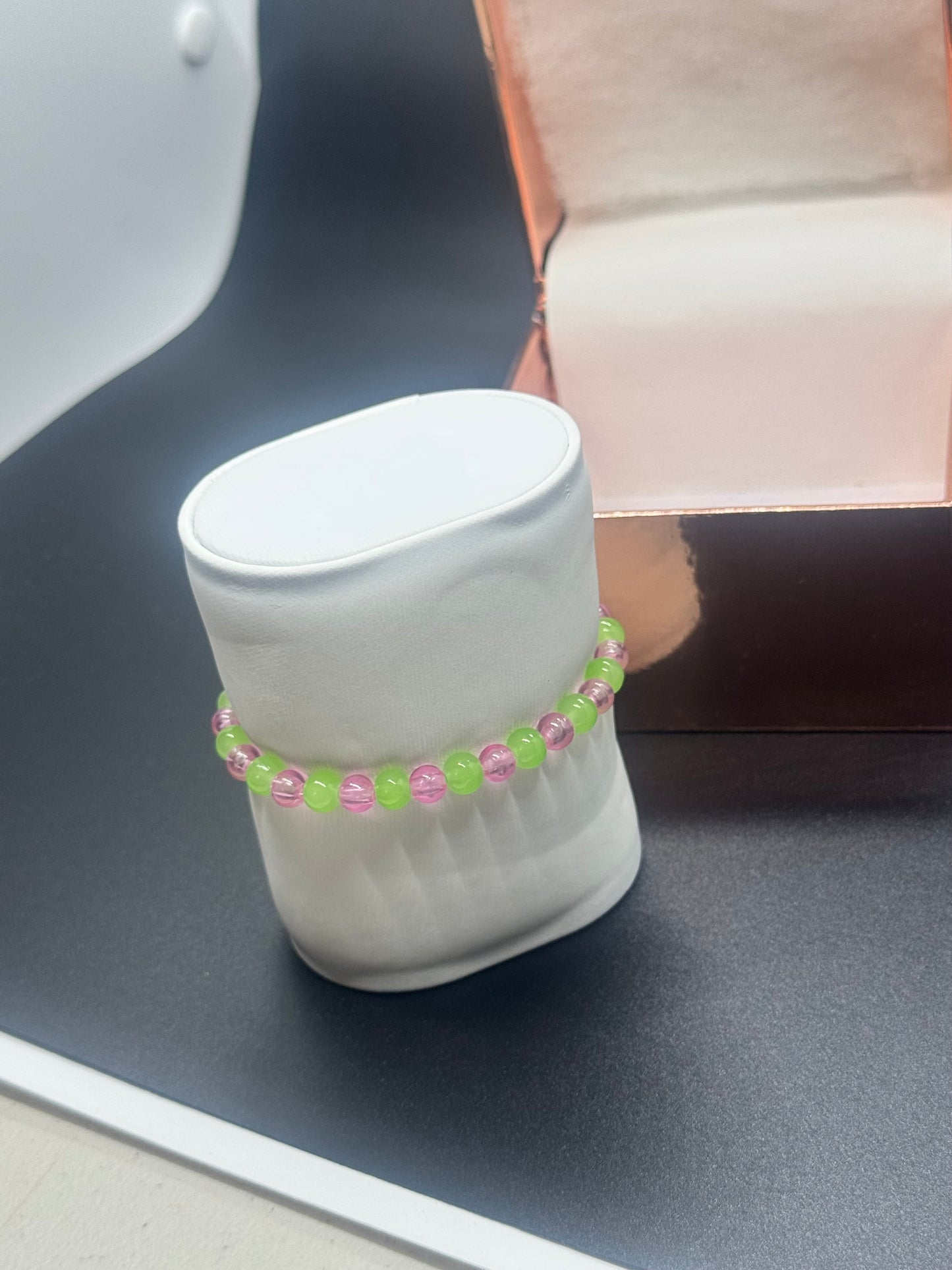 Acrylic & Glass Bead Bracelet #282