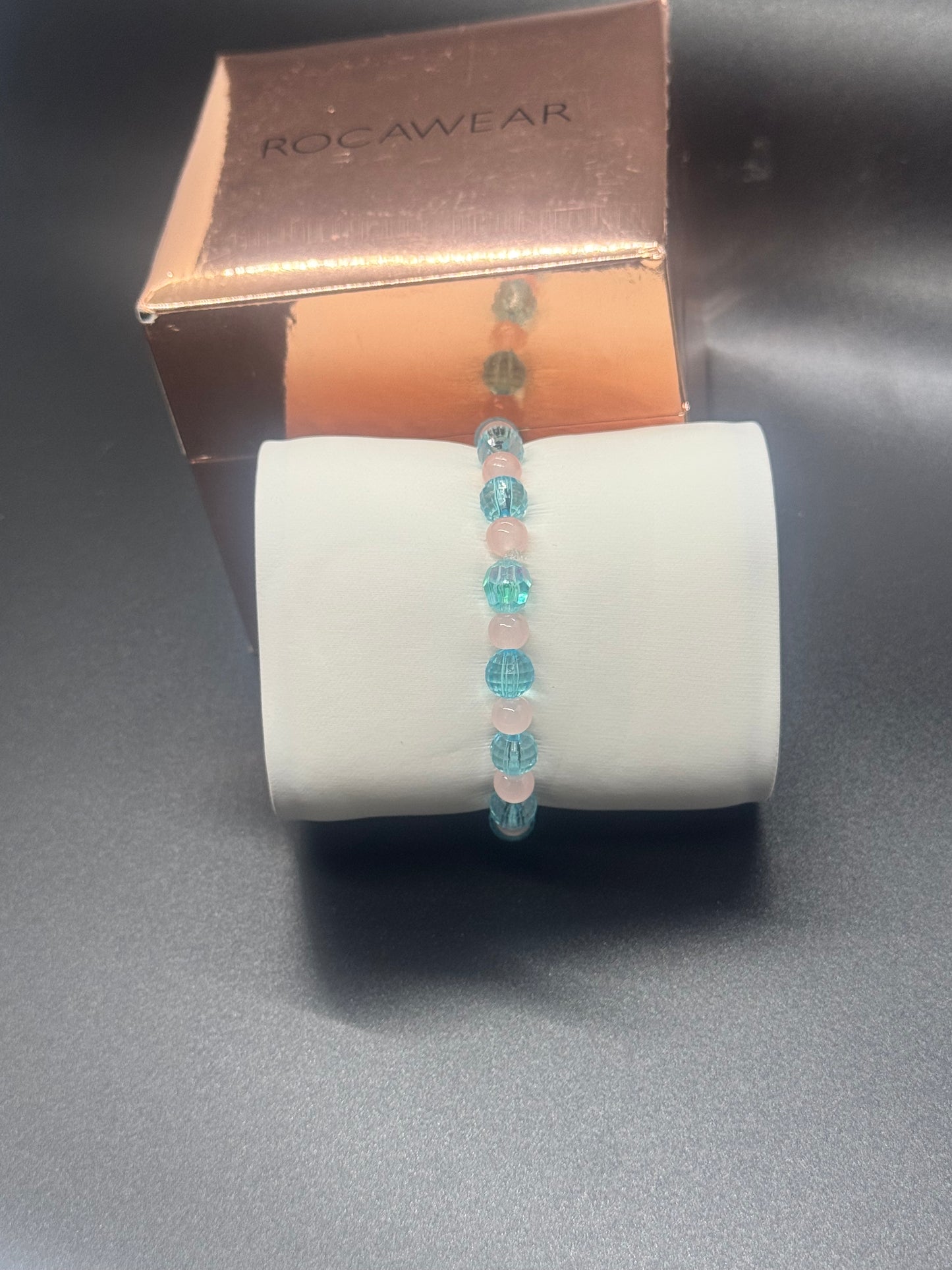 Acrylic & Glass Bead Bracelet #285