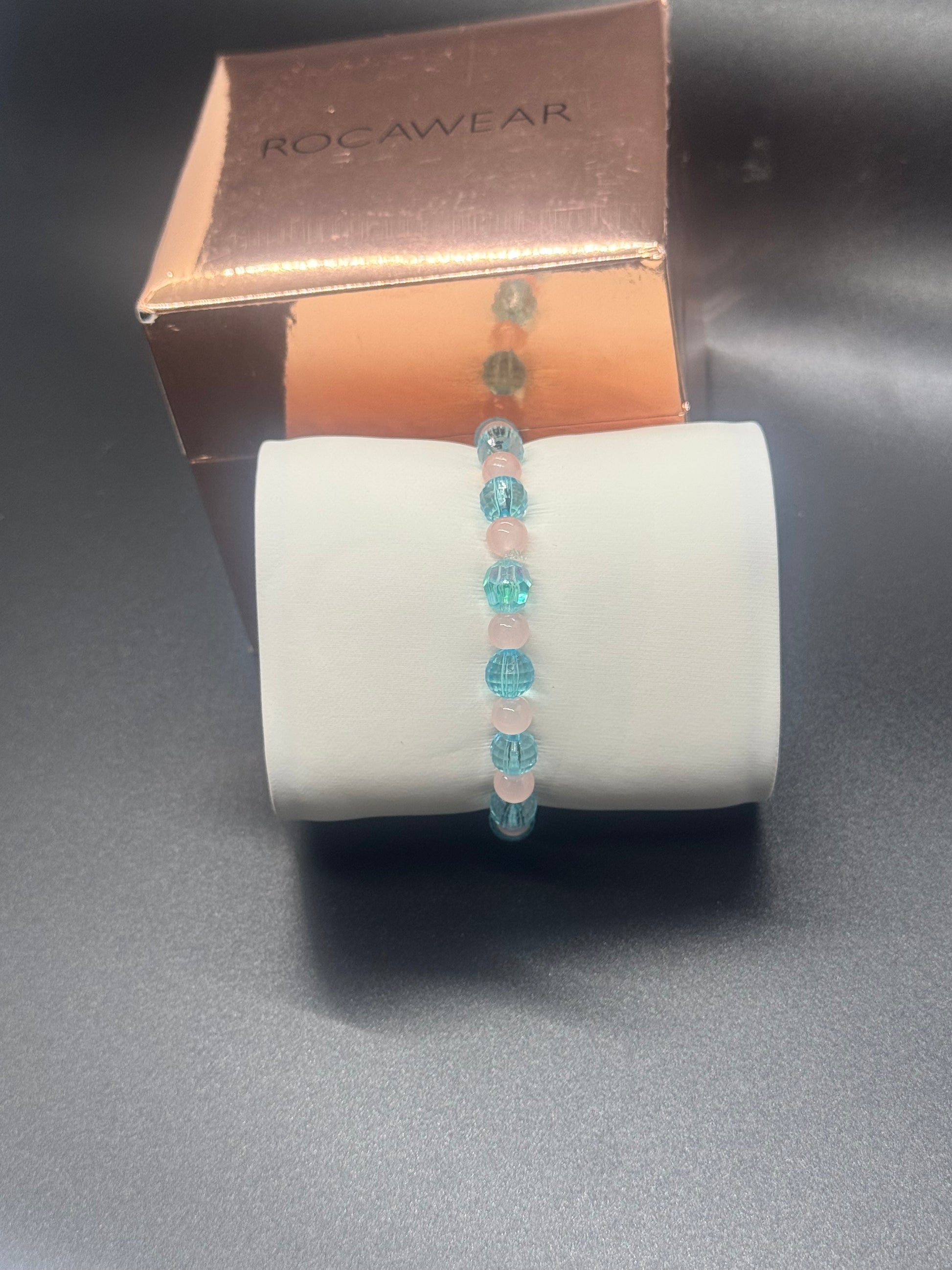 Acrylic & Glass Bead Bracelet #285