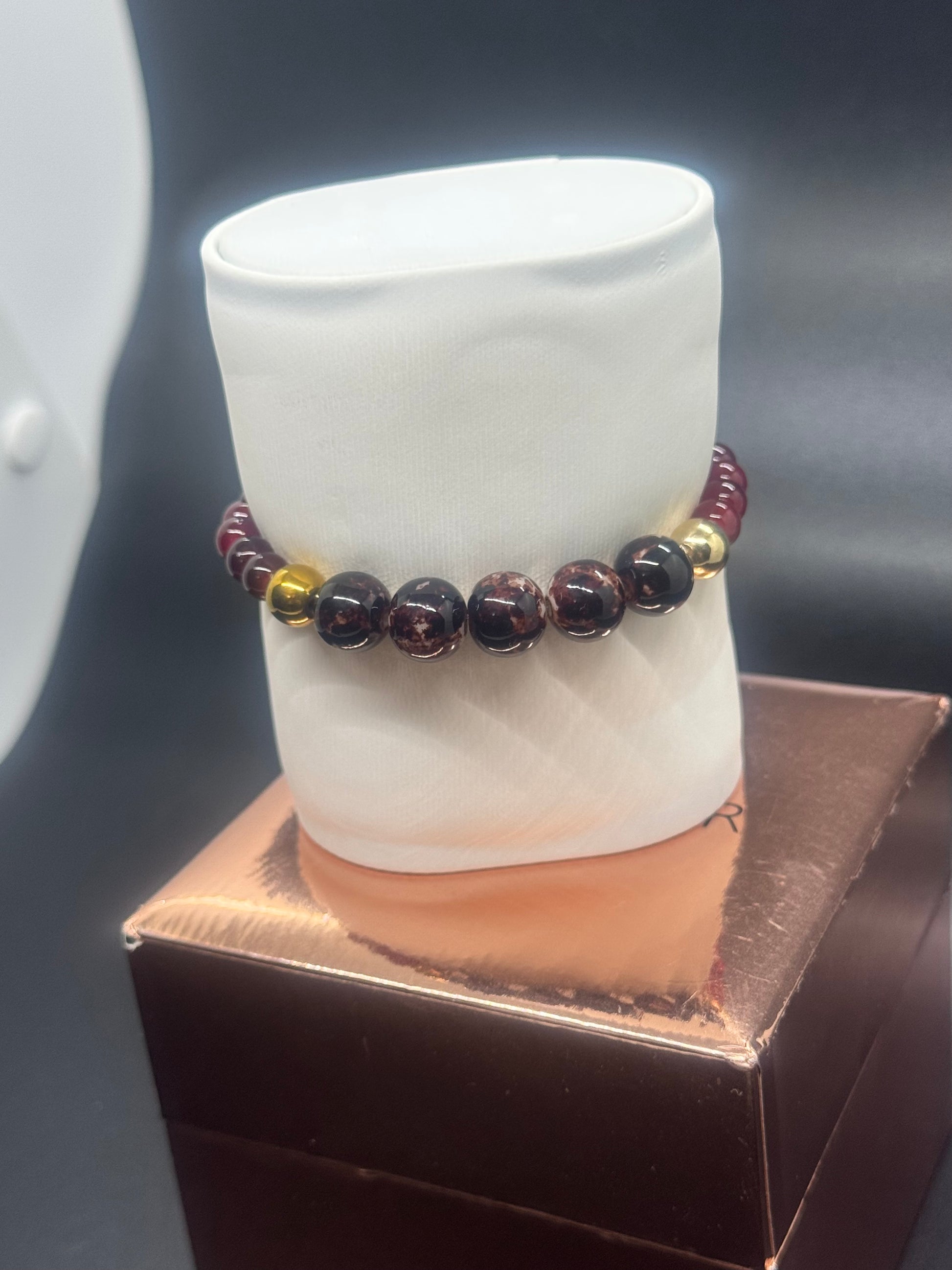Acrylic & Glass Bead Bracelet #300