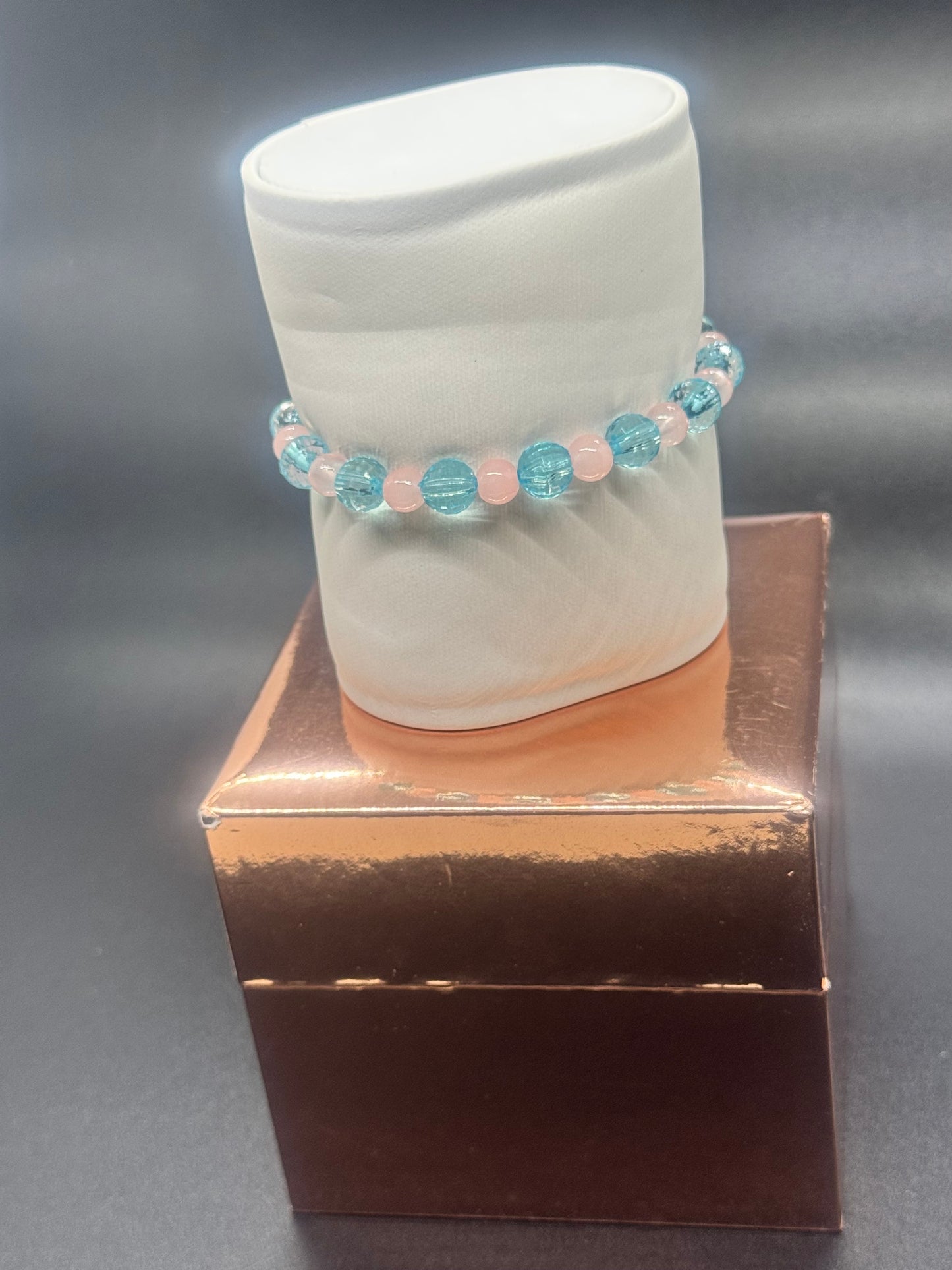 Acrylic & Glass Bead Bracelet #313