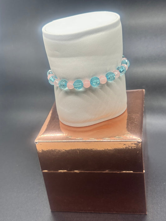 Acrylic & Glass Bead Bracelet #313