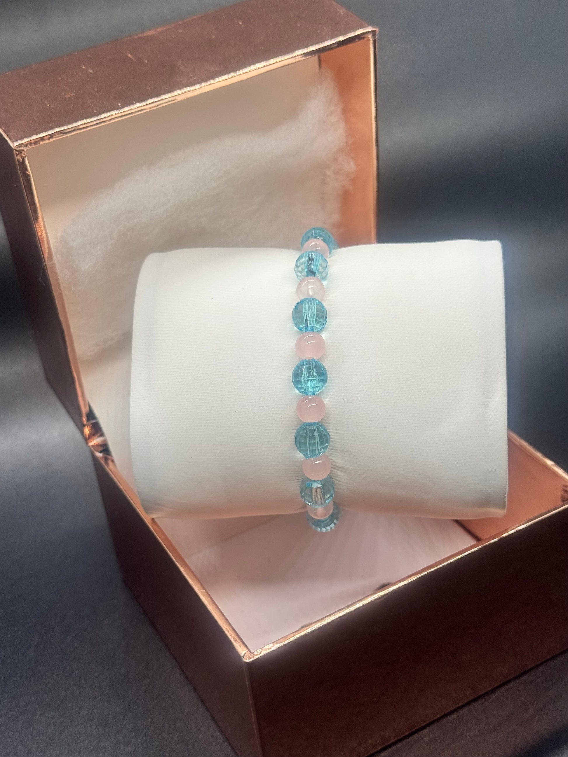 Acrylic & Glass Bead Bracelet #313