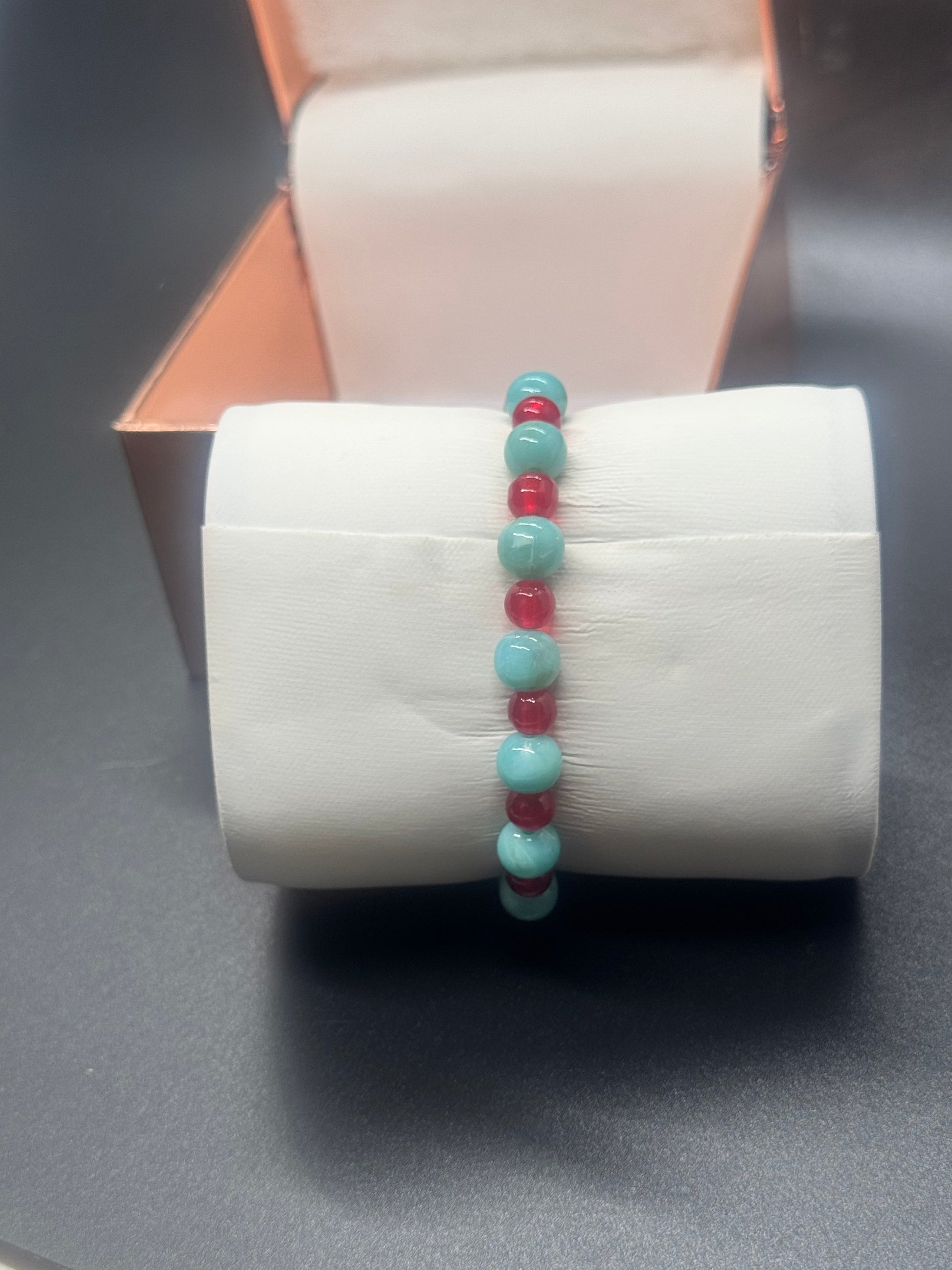 Acrylic & Glass Bead Bracelet #329