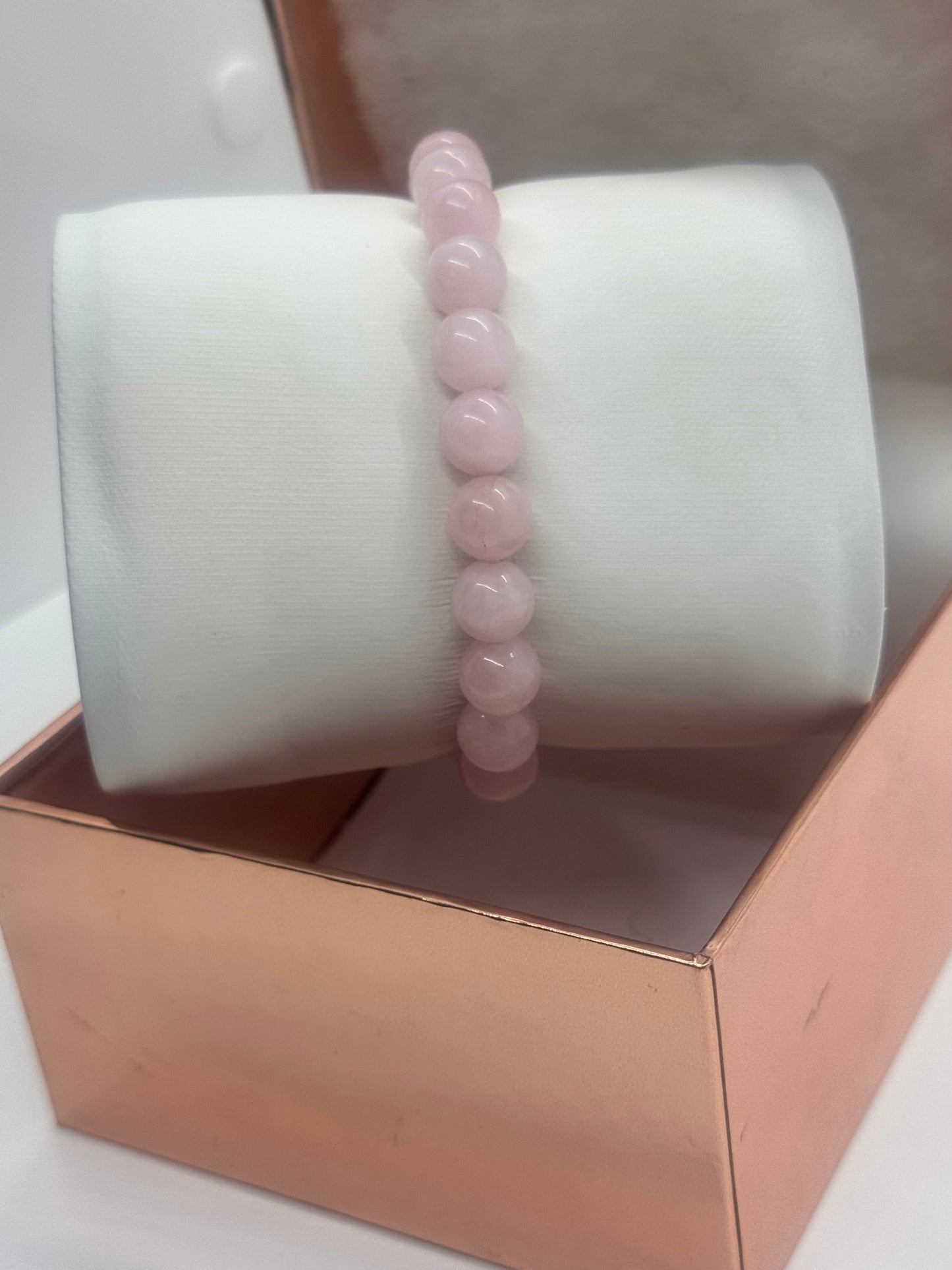 Authentic Rose Quartz Gemstone Bracelet #34