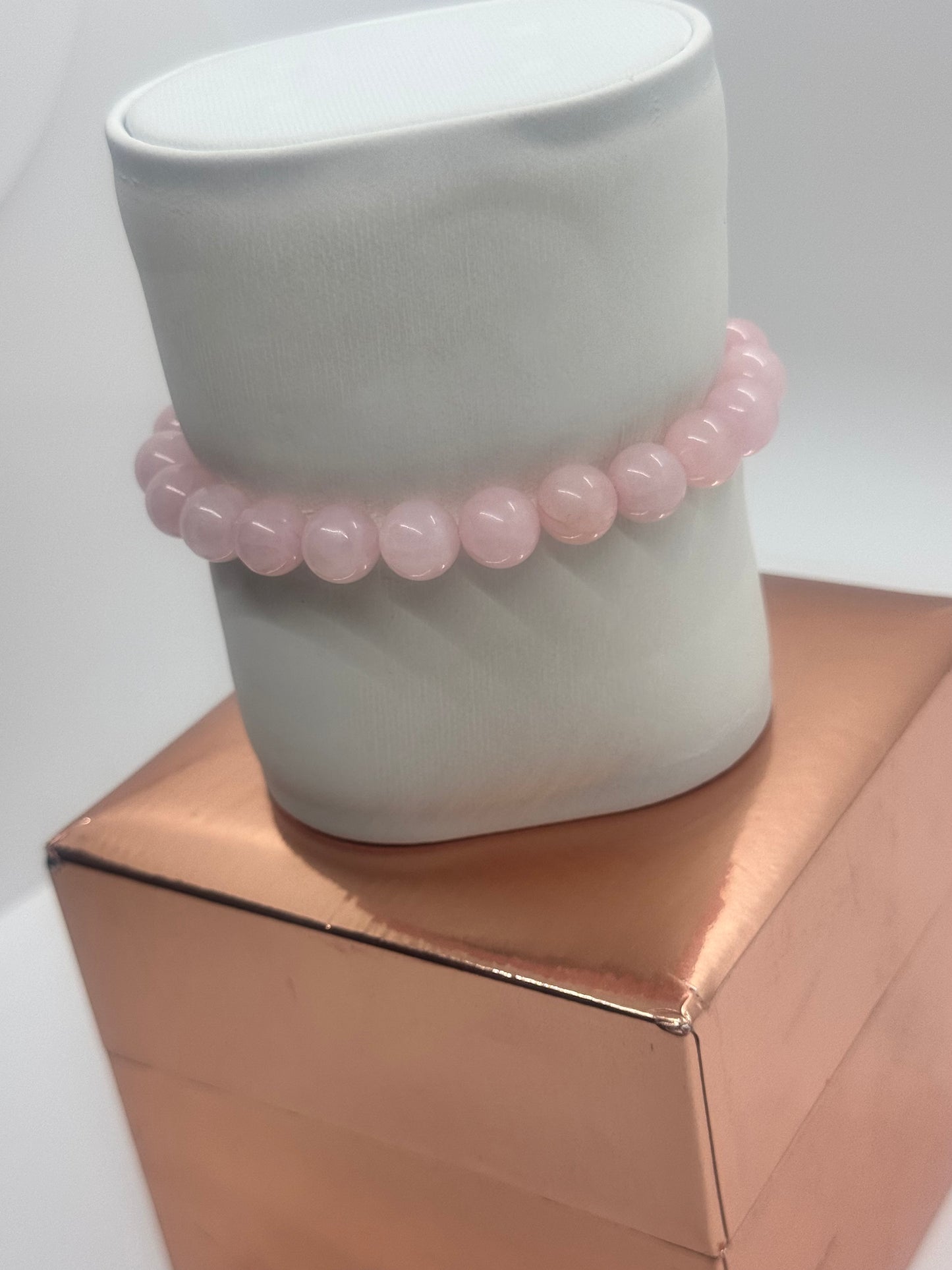 Authentic Rose Quartz Gemstone Bracelet #34