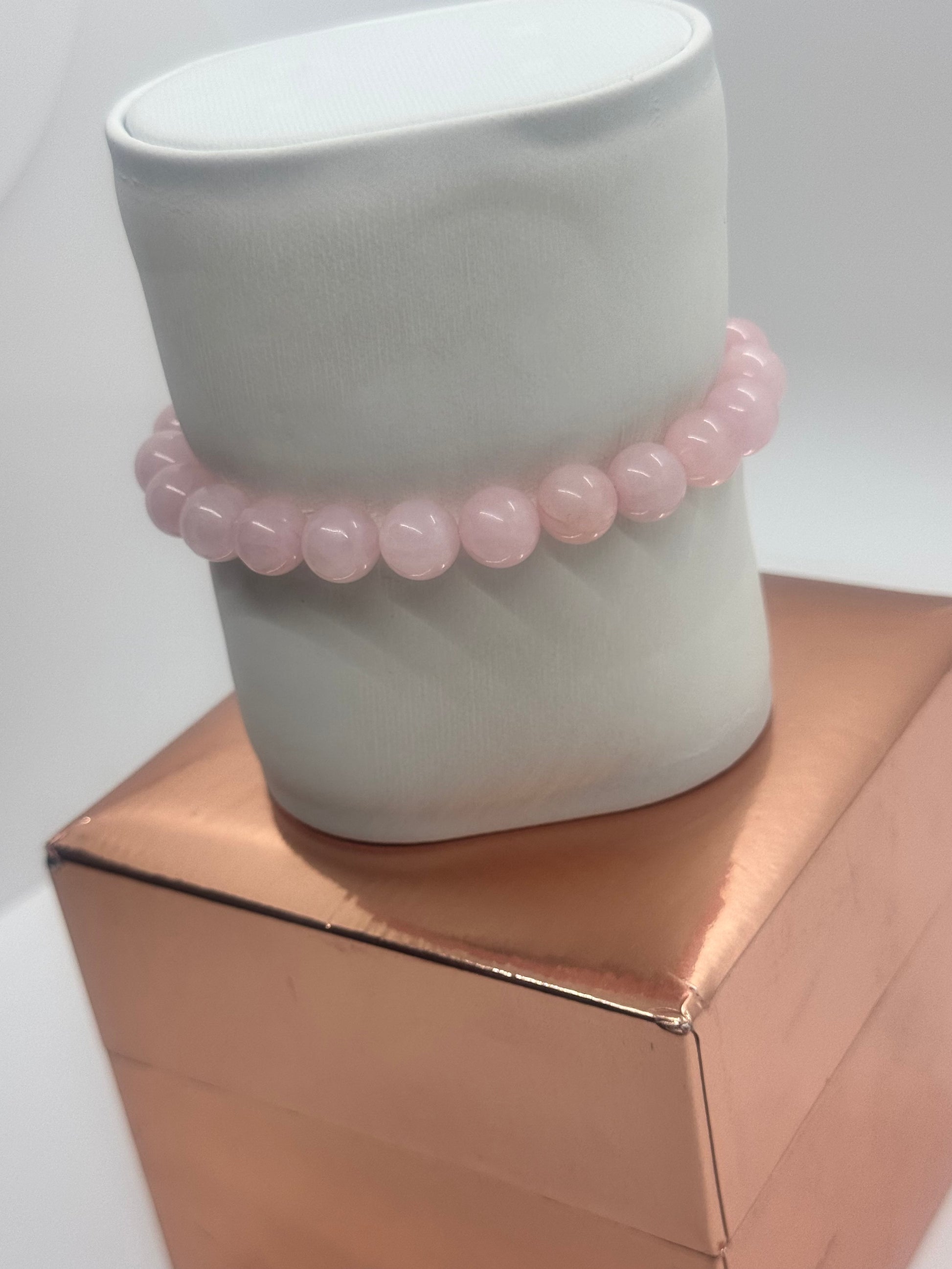 Authentic Rose Quartz Gemstone Bracelet #34