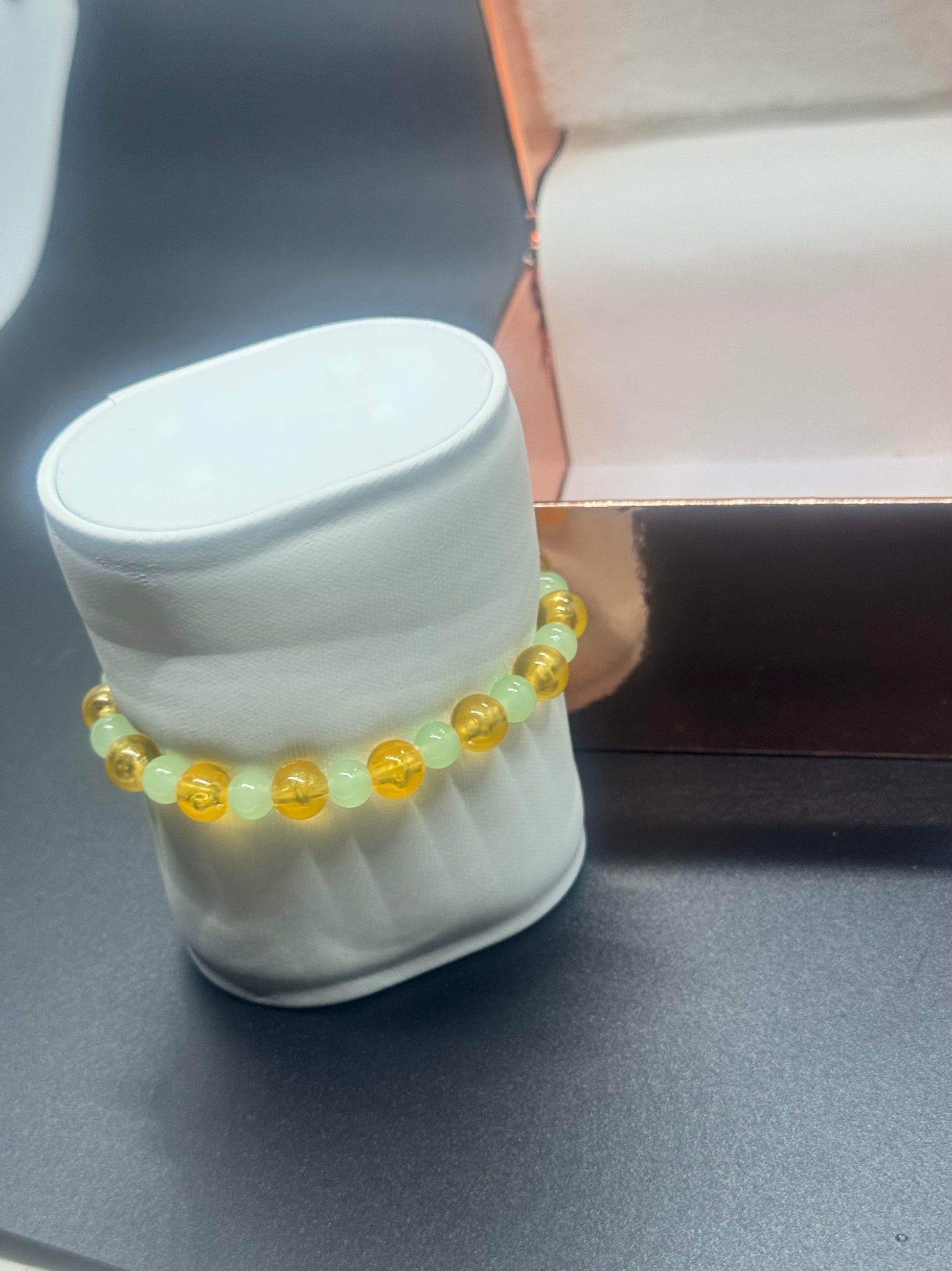 Acrylic & Glass Bead Bracelet #352