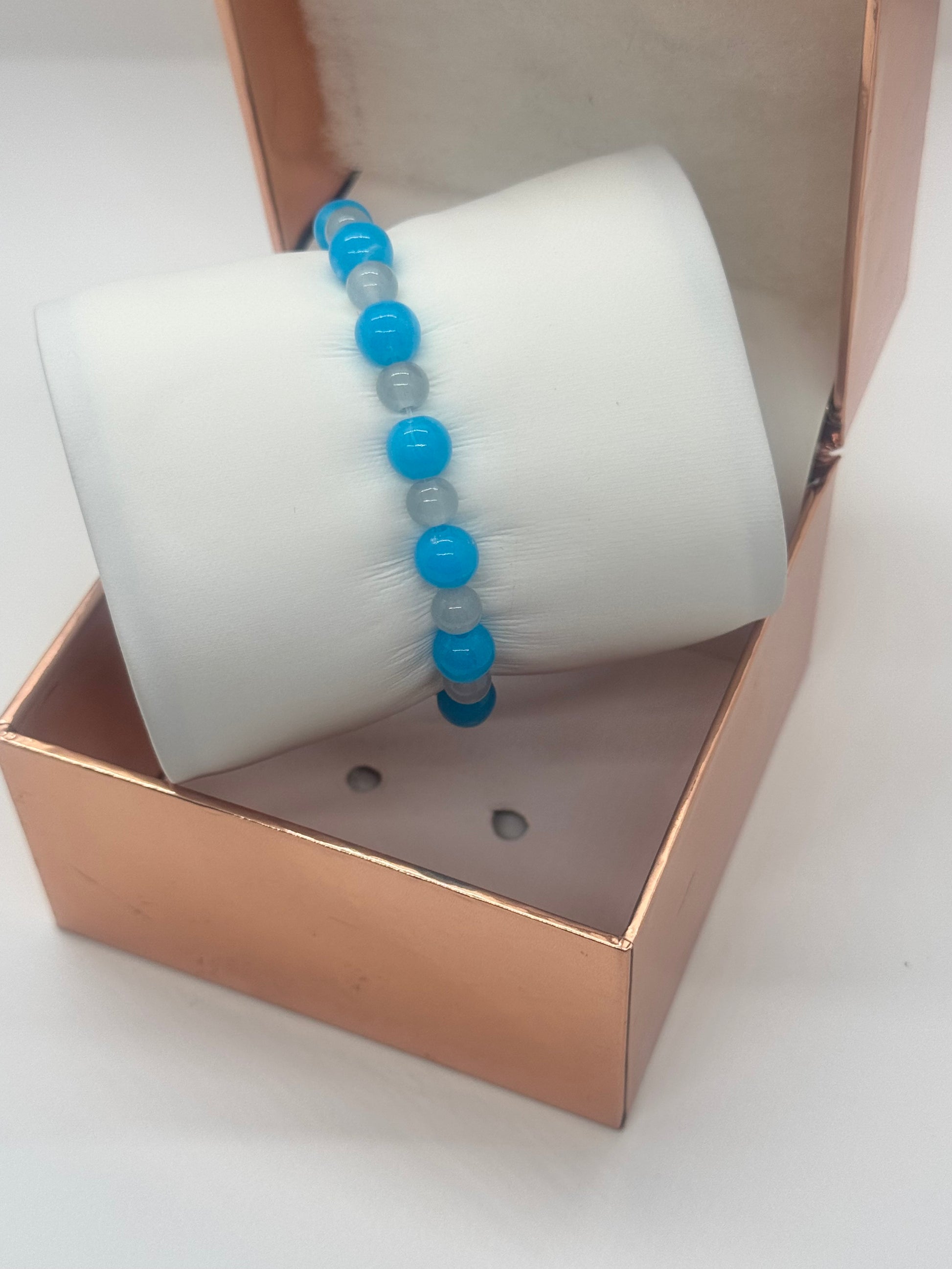 Acrylic & Glass Bead Bracelet #42