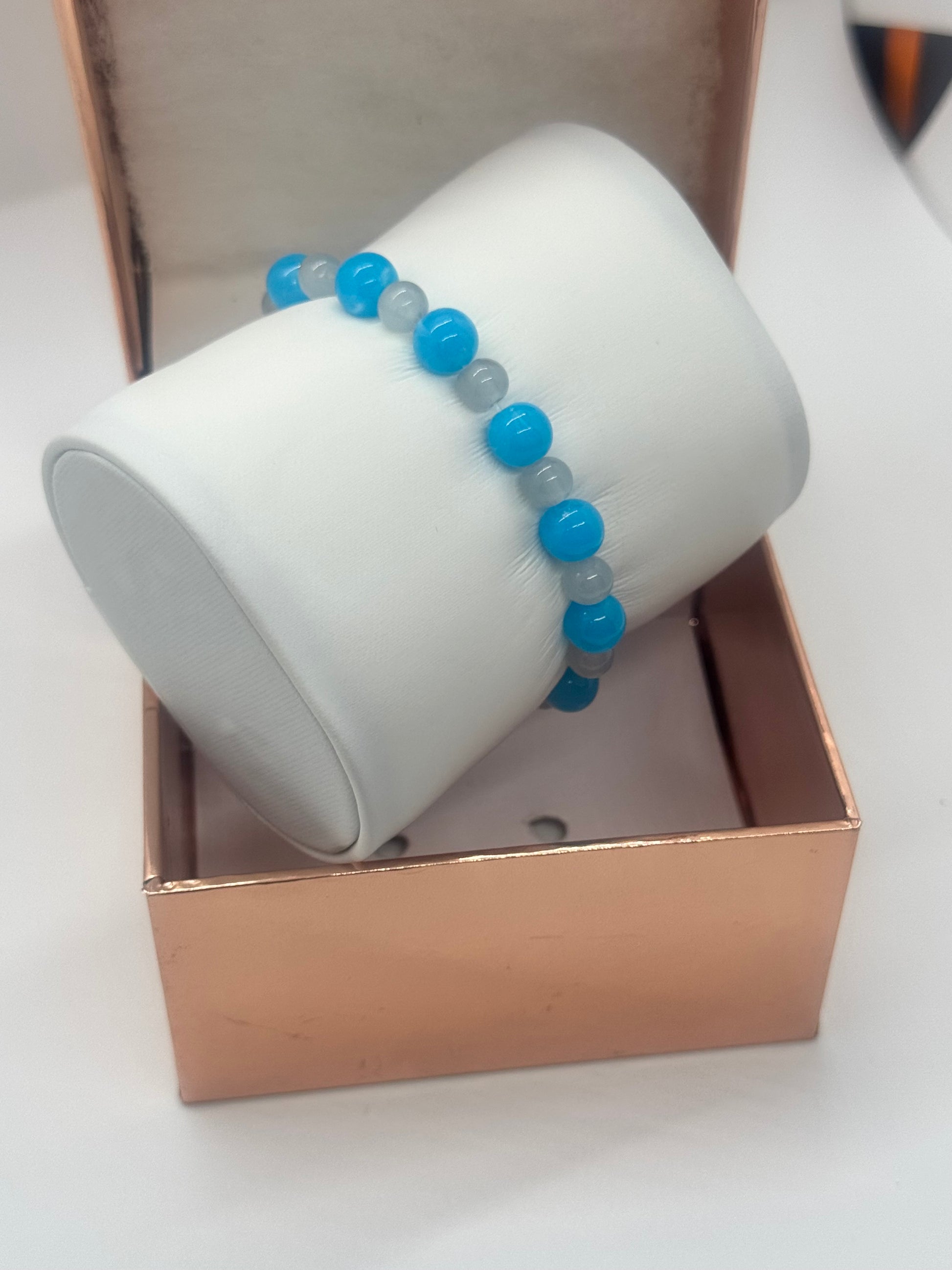 Acrylic & Glass Bead Bracelet #42