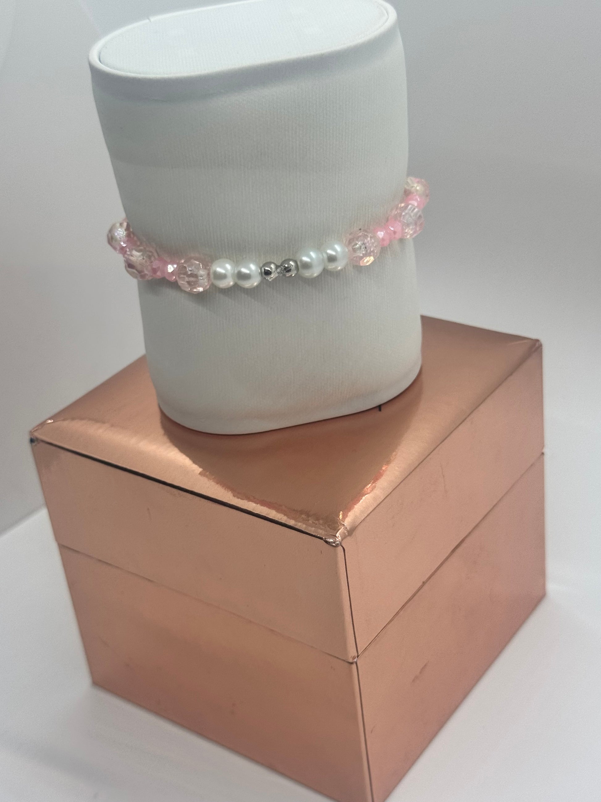 Acrylic & Glass Bead Bracelet #