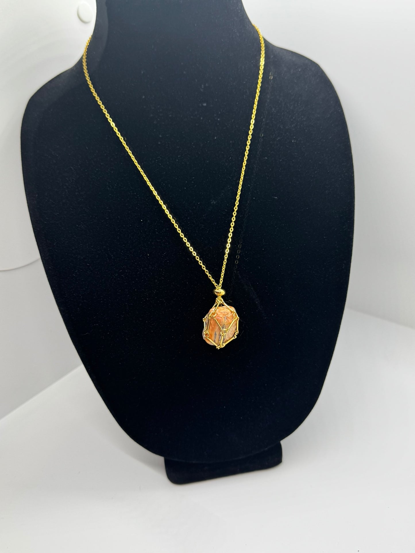 Authentic Dragon Scale Necklace – 20" Gold Chain # 403
