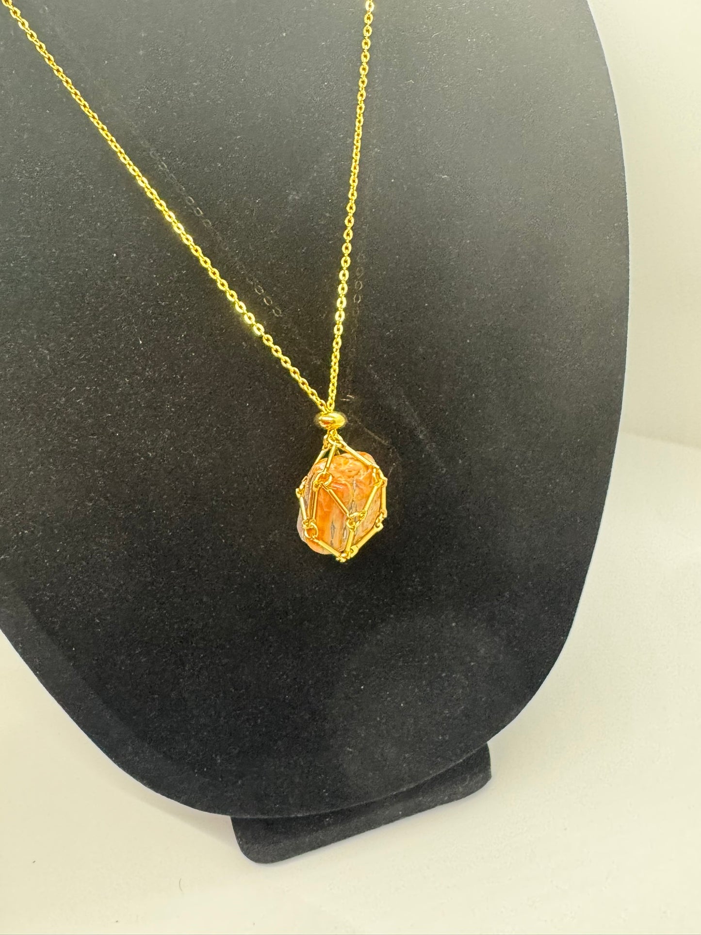 Authentic Dragon Scale Necklace – 20" Gold Chain # 403