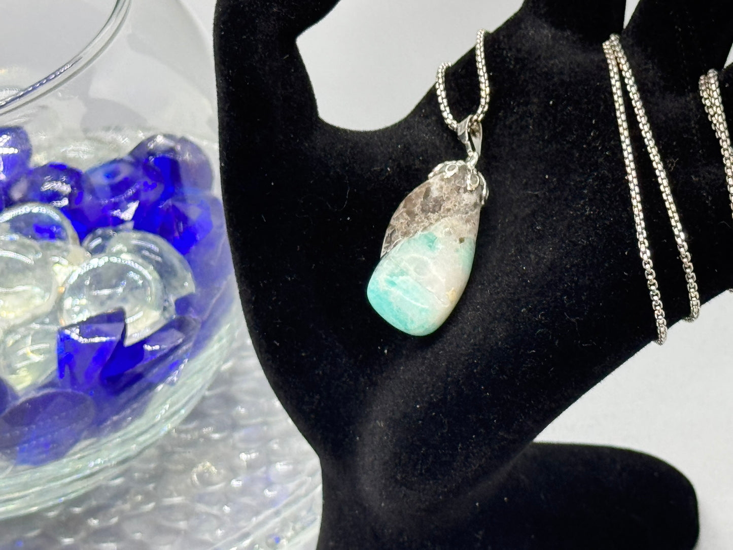 Authentic Aragonite Necklace – 18" Silver Chain # 405