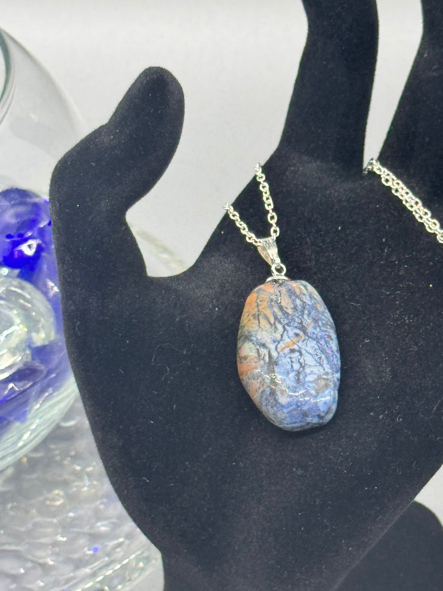 Authentic Pietersite Necklace – 16" Silver Chain # 407