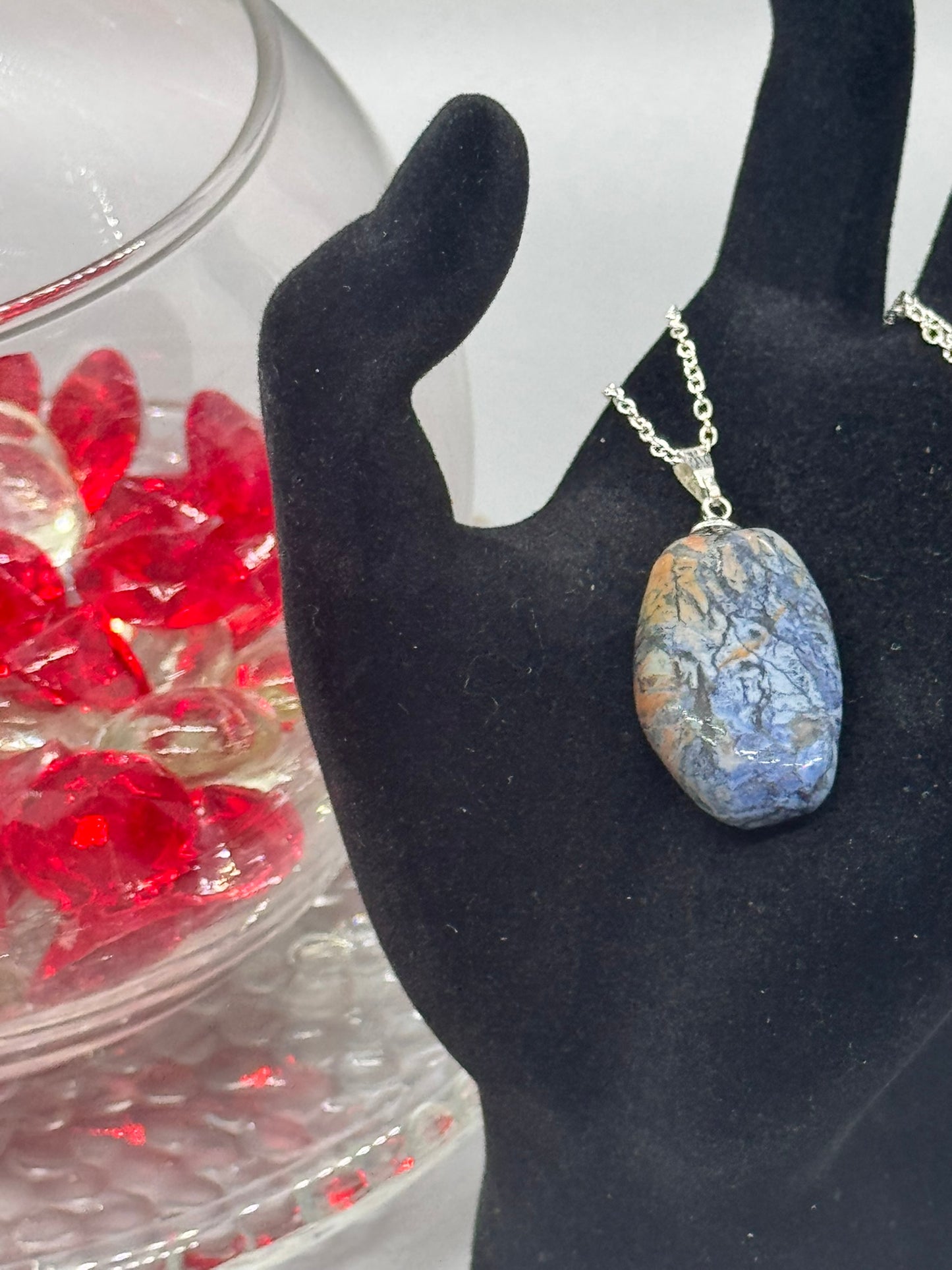 Authentic Pietersite Necklace – 16" Silver Chain # 407