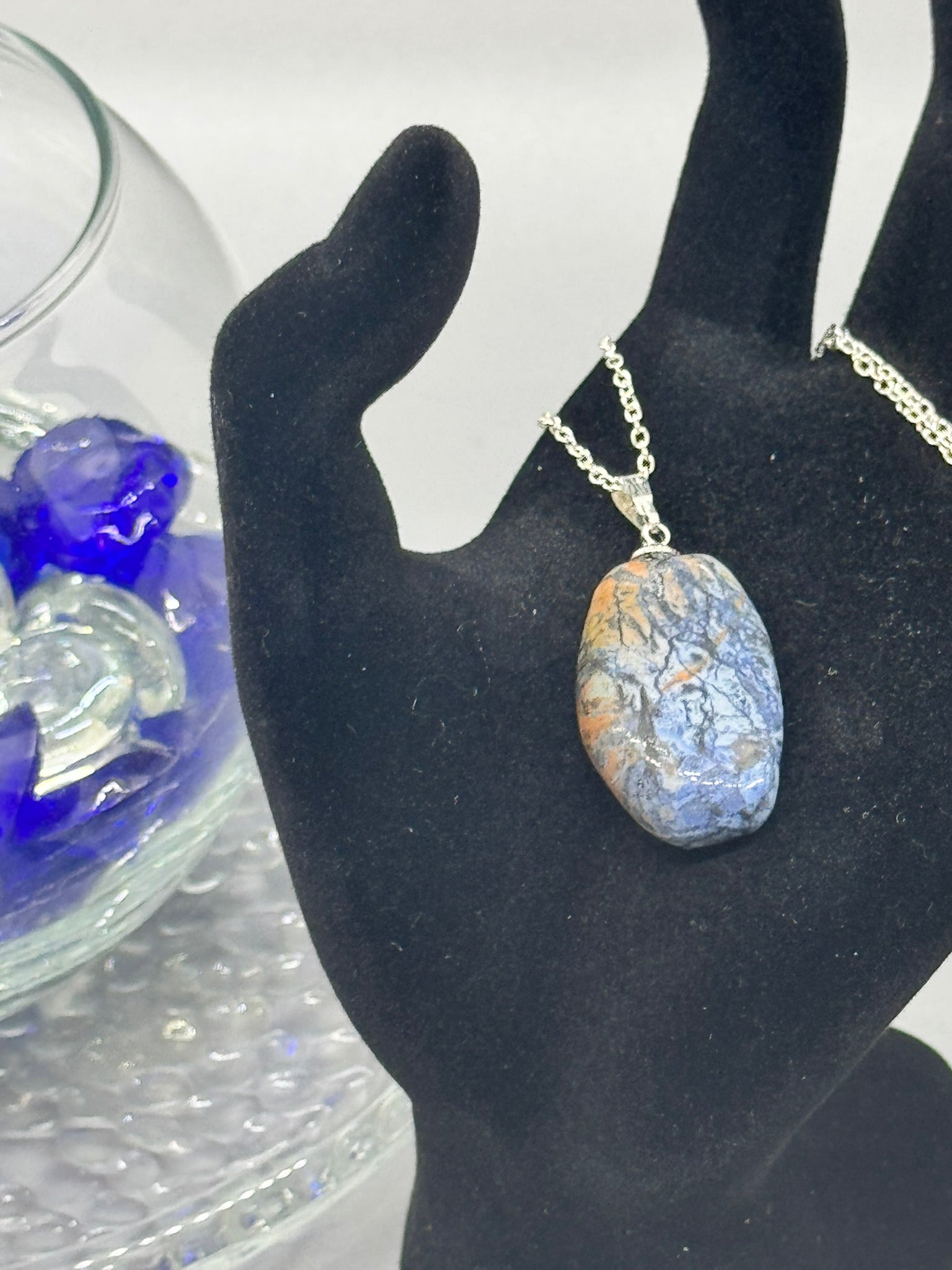 Authentic Pietersite Necklace – 16" Silver Chain # 407