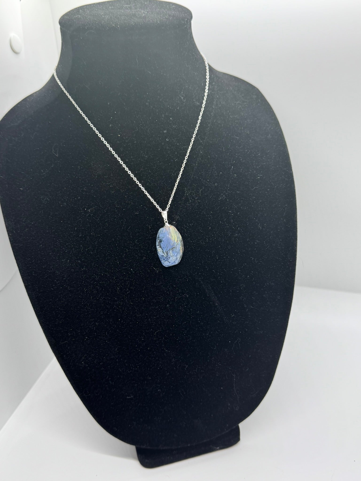 Authentic Pietersite Necklace – 16" Silver Chain # 407