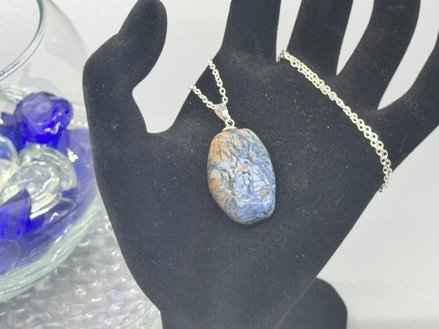 Authentic Pietersite Necklace – 16" Silver Chain # 407