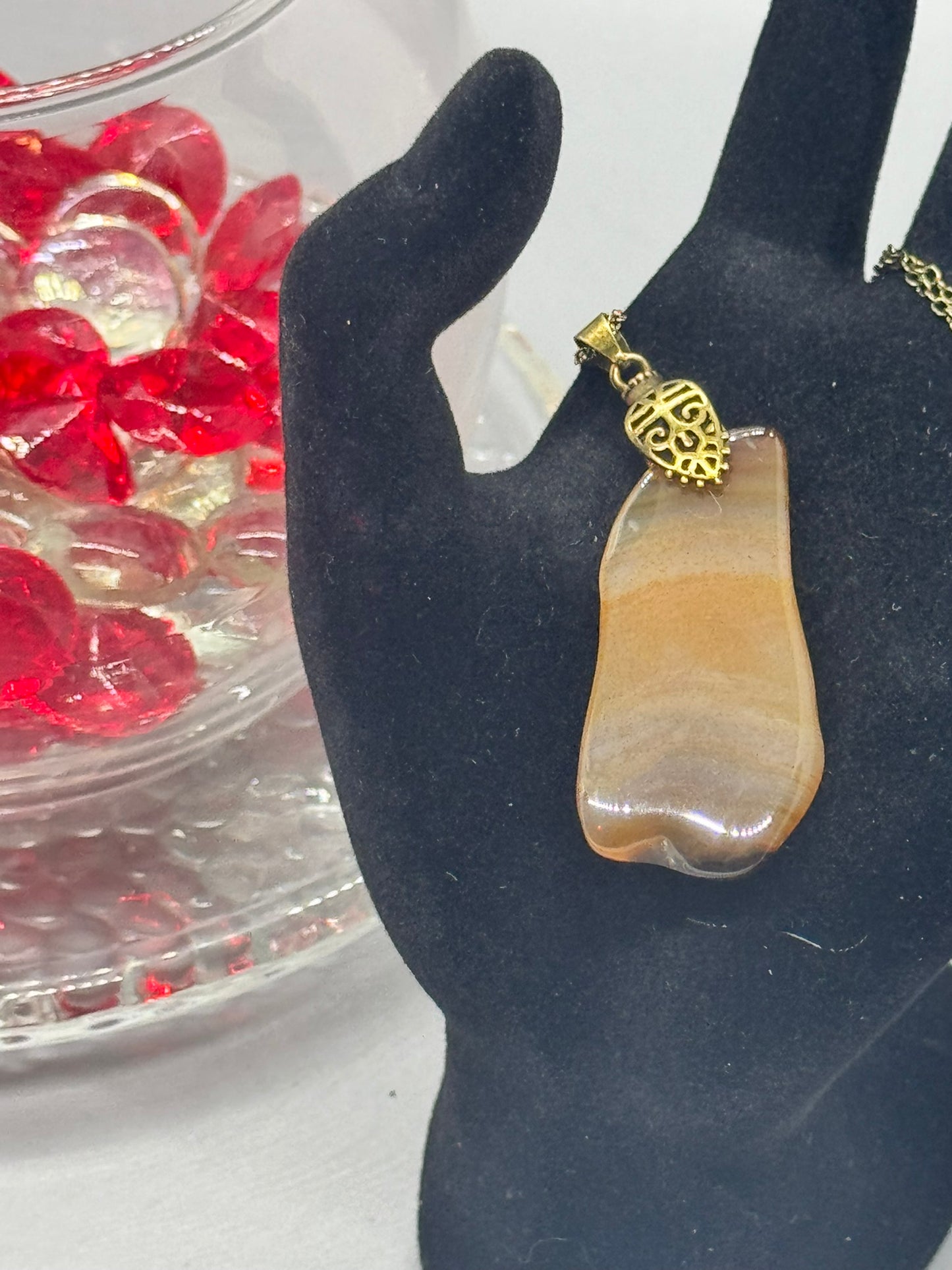 Authentic Cryptocrystalline Quartz Necklace – 18" Copper # 413