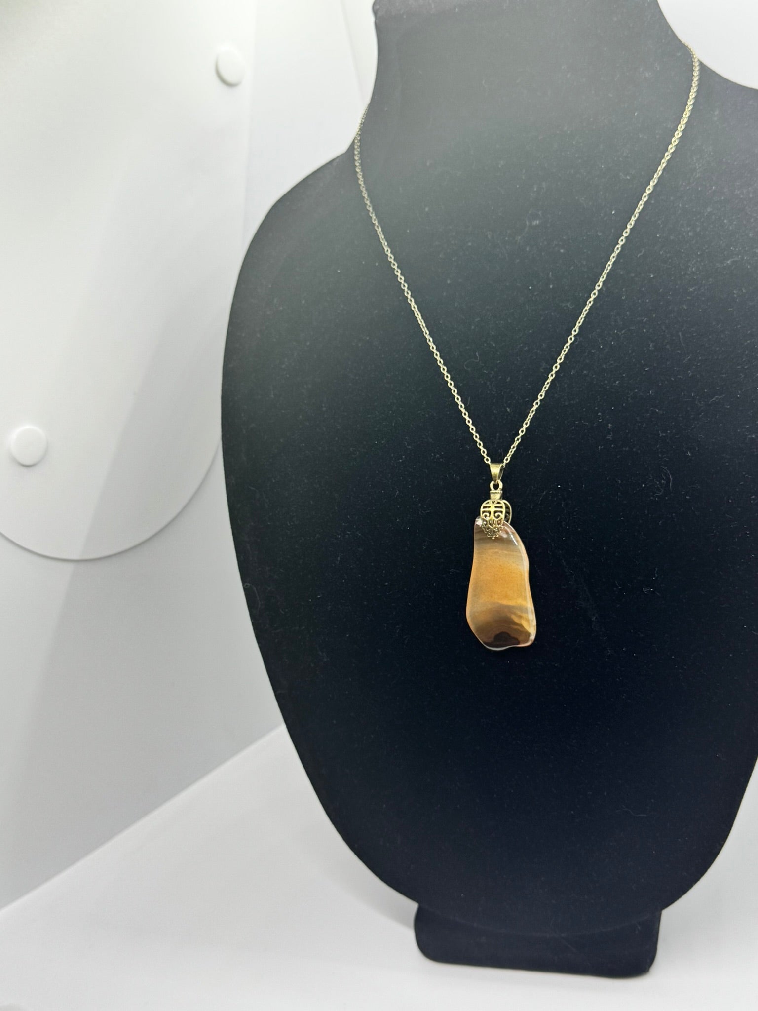 Authentic Cryptocrystalline Quartz Necklace – 18" Copper # 413