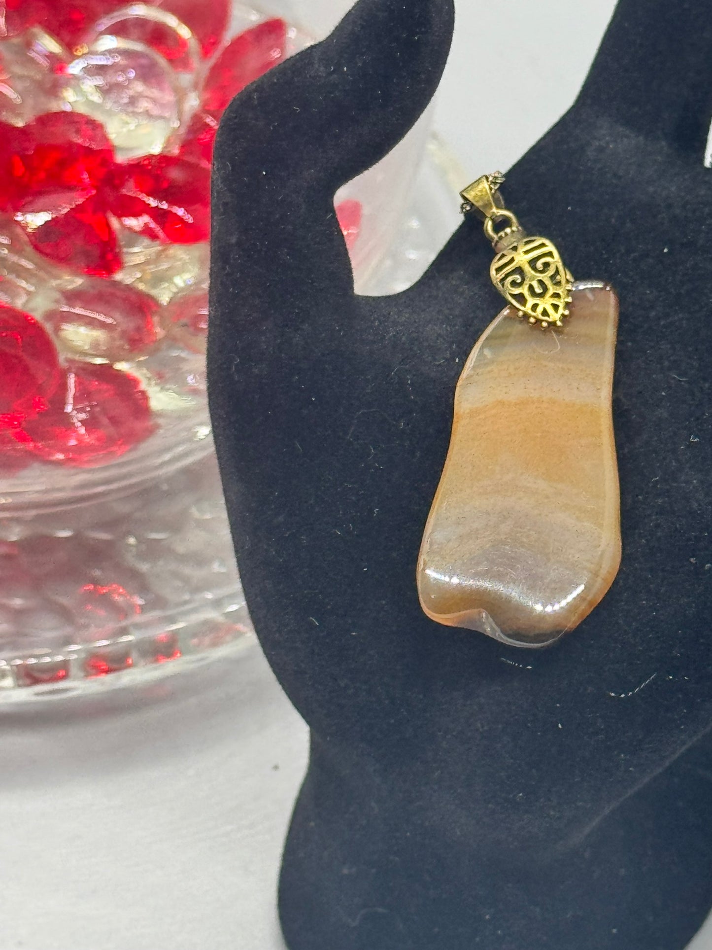 Authentic Cryptocrystalline Quartz Necklace – 18" Copper # 413