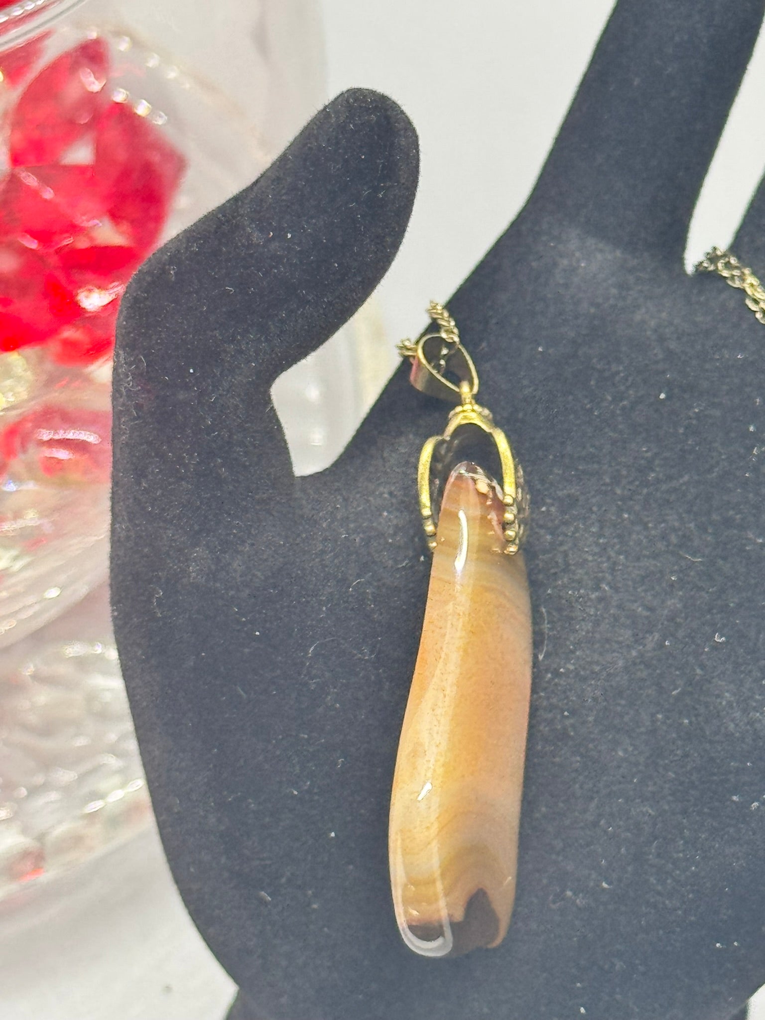 Authentic Cryptocrystalline Quartz Necklace – 18" Copper # 413
