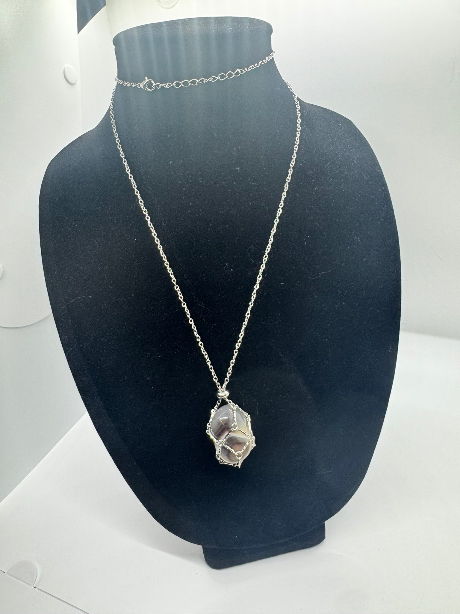 Authentic Botswana Agate Pendant – Handcrafted Jewelry # 421