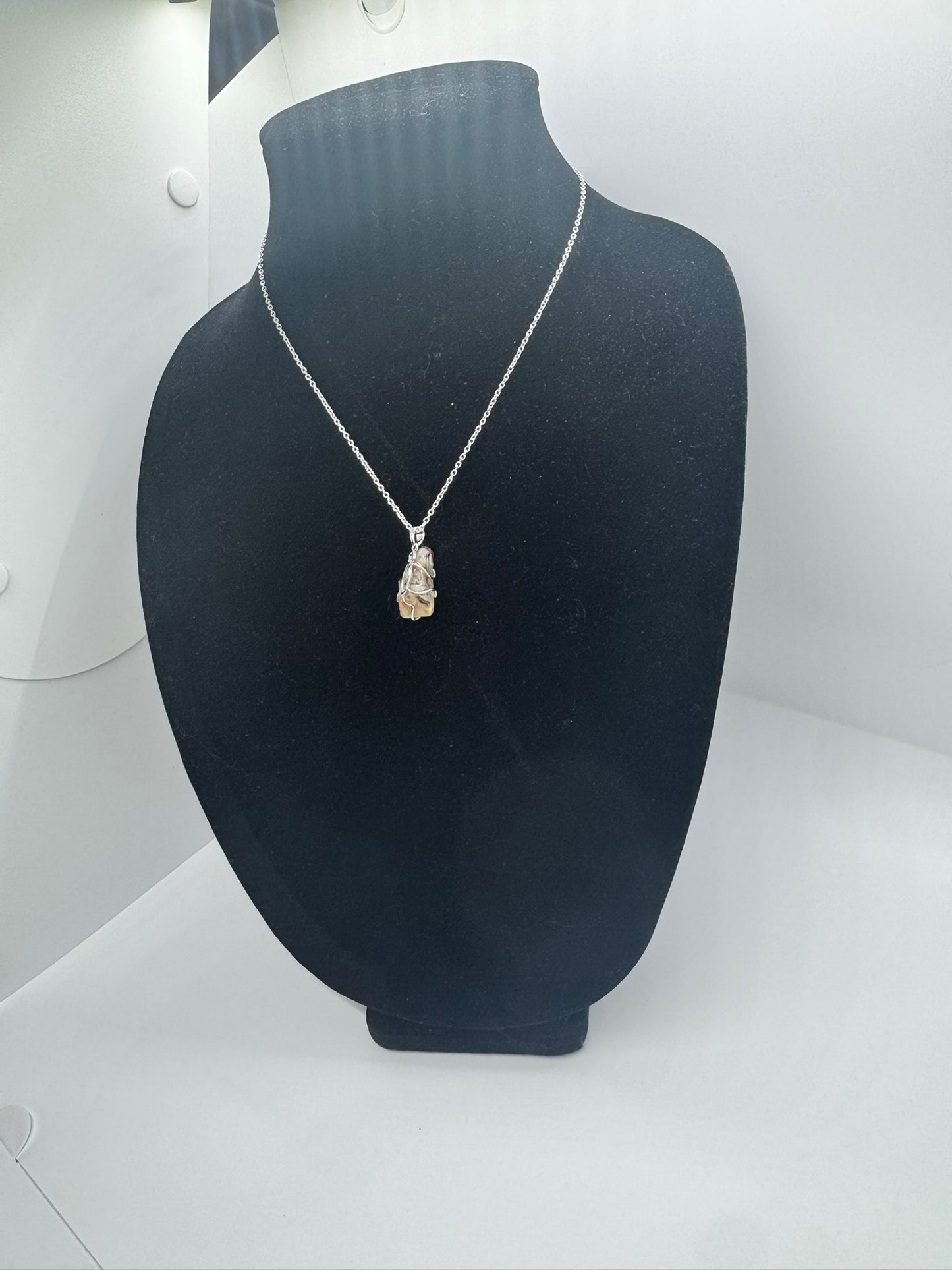 Authentic Cryptocrystalline Quartz Pendant – Handcrafted # 422