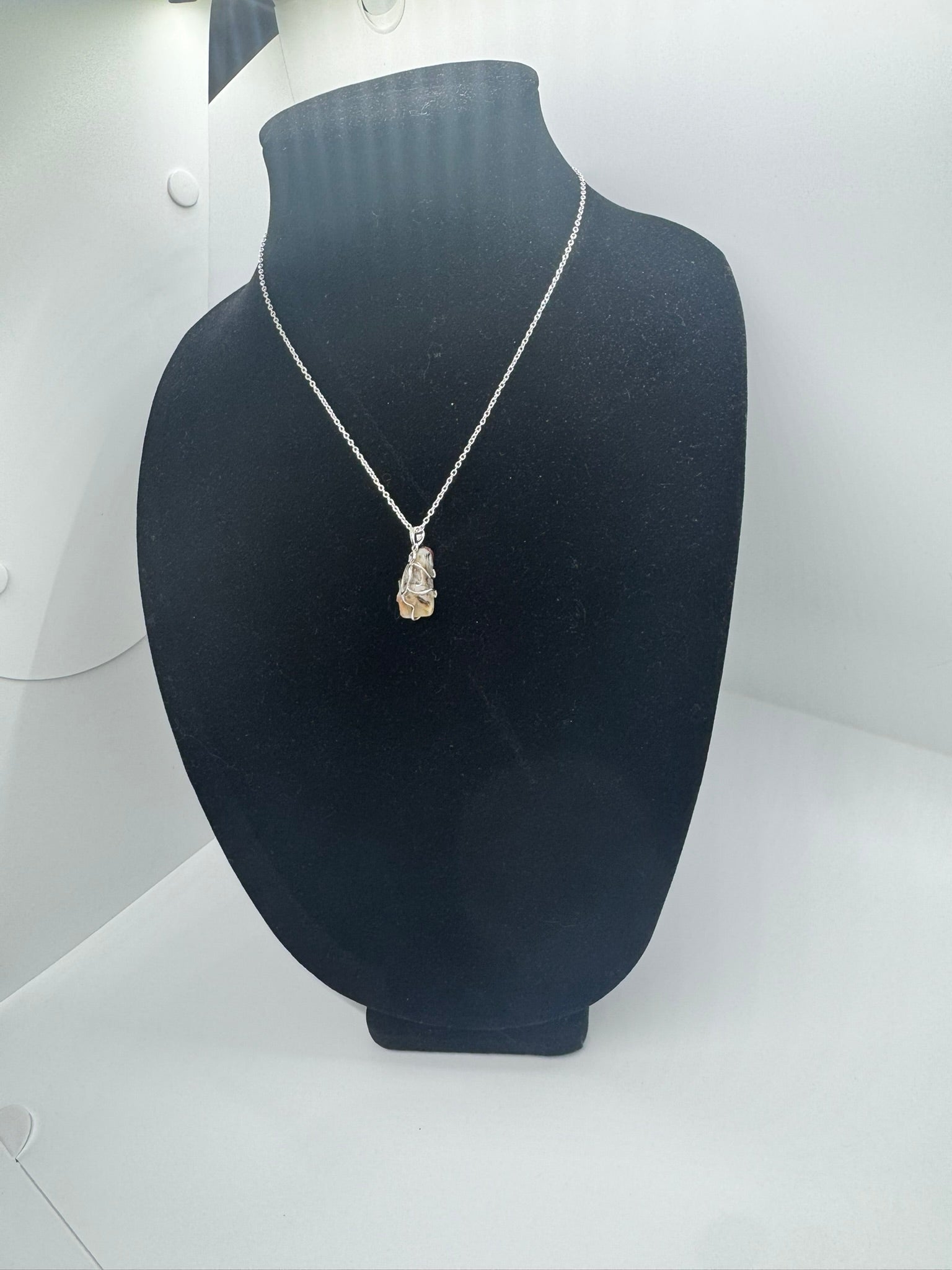 Authentic Cryptocrystalline Quartz Pendant – Handcrafted # 422