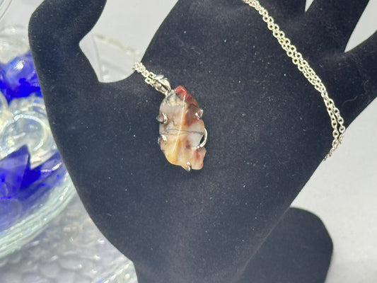 Authentic Cryptocrystalline Quartz Pendant – Handcrafted # 422