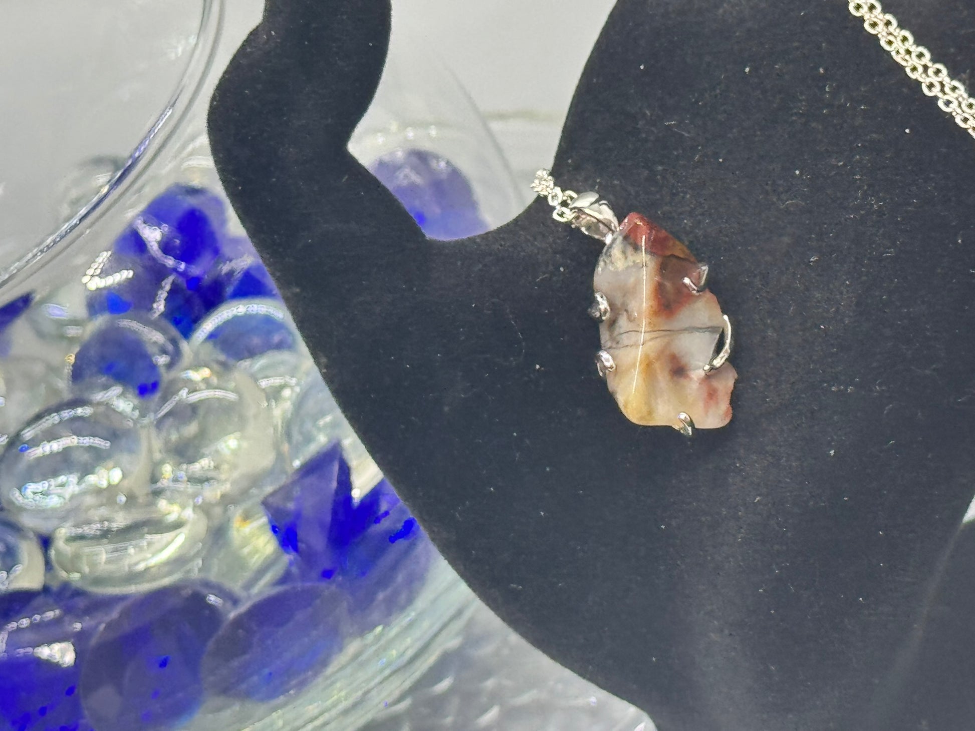 Authentic Cryptocrystalline Quartz Pendant – Handcrafted # 422